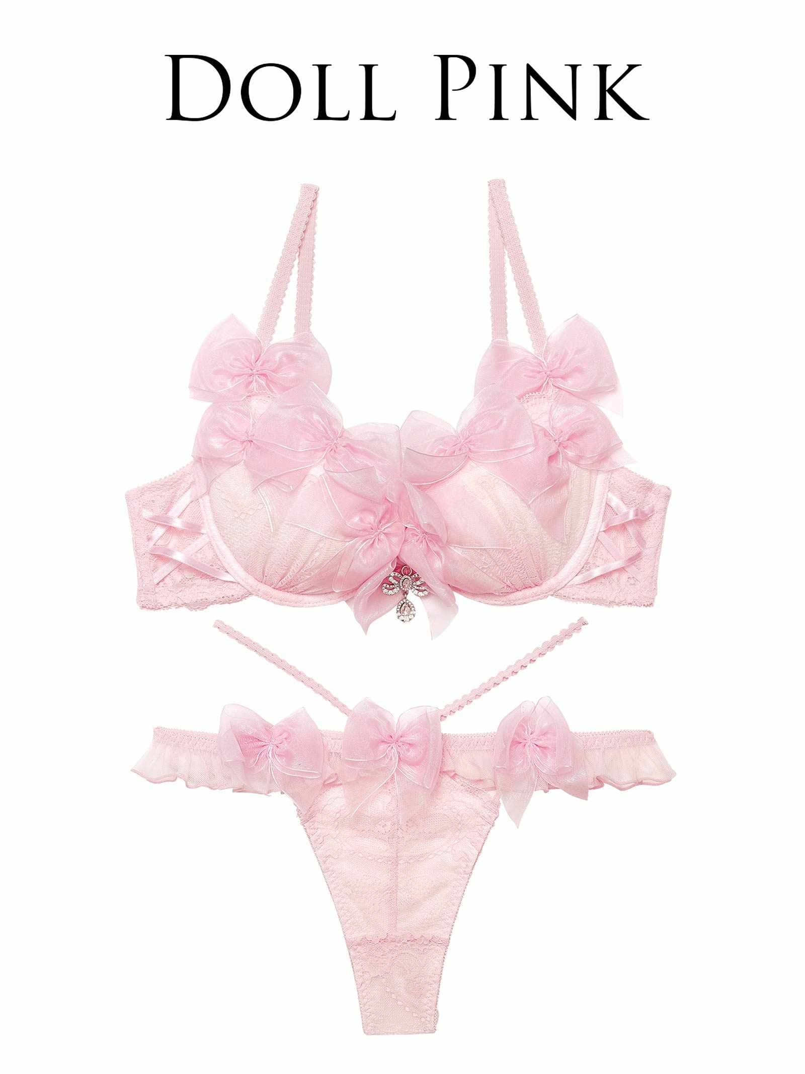 【明日花キララプロデュース/WhipBunny】Lovely Ribbon Ballerina Bra&T-back / ラブリーリボンバレリーナブラ&Tバック