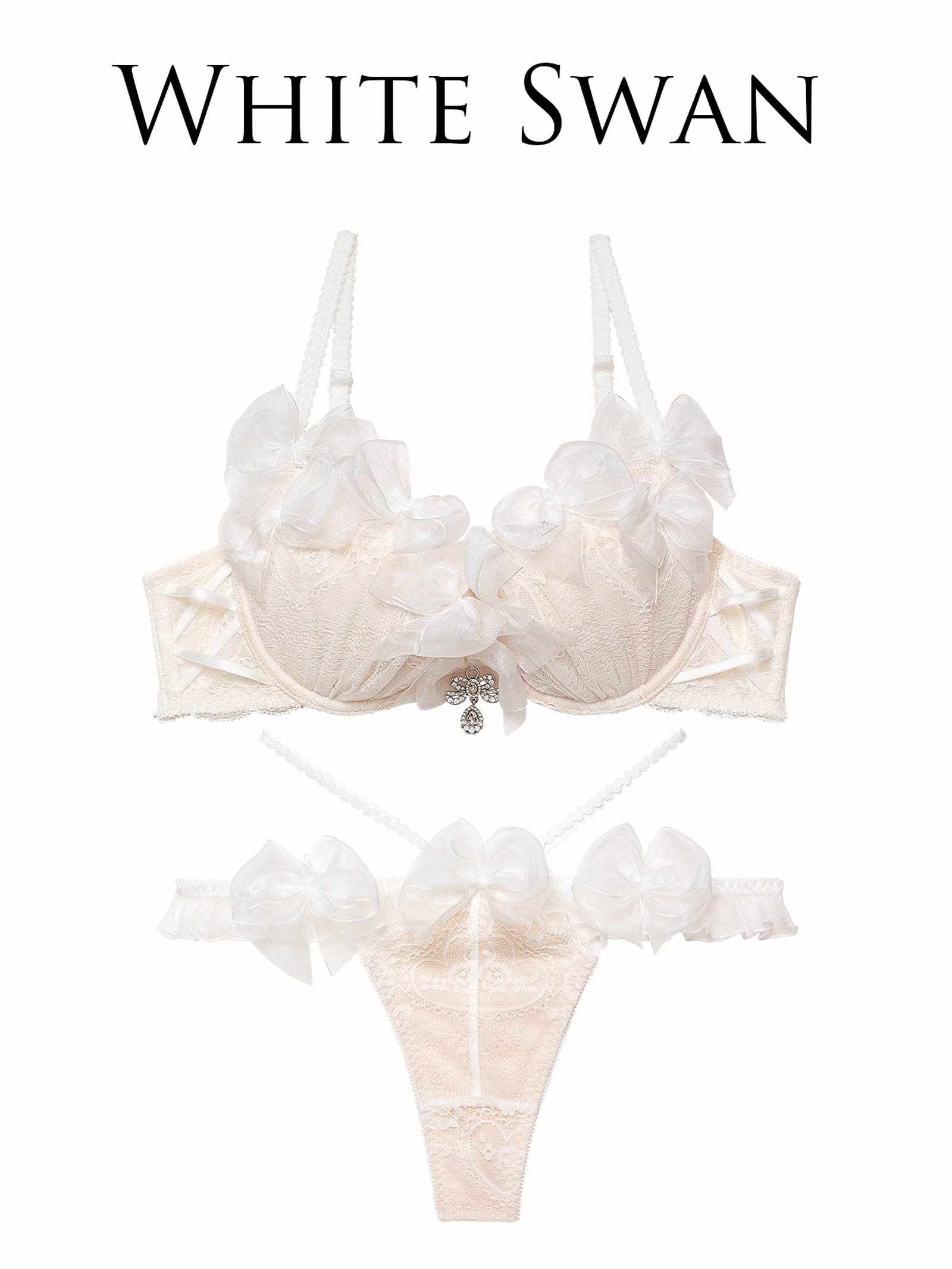 【明日花キララプロデュース/WhipBunny】Lovely Ribbon Ballerina Bra&T-back / ラブリーリボンバレリーナブラ&Tバック