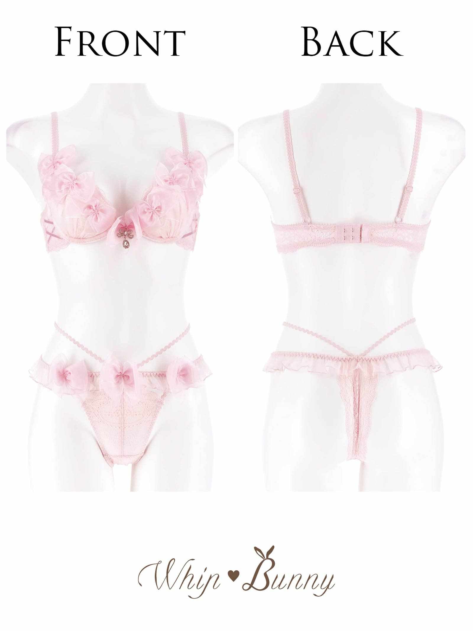 【明日花キララプロデュース/WhipBunny】Lovely Ribbon Ballerina Bra&T-back / ラブリーリボンバレリーナブラ&Tバック