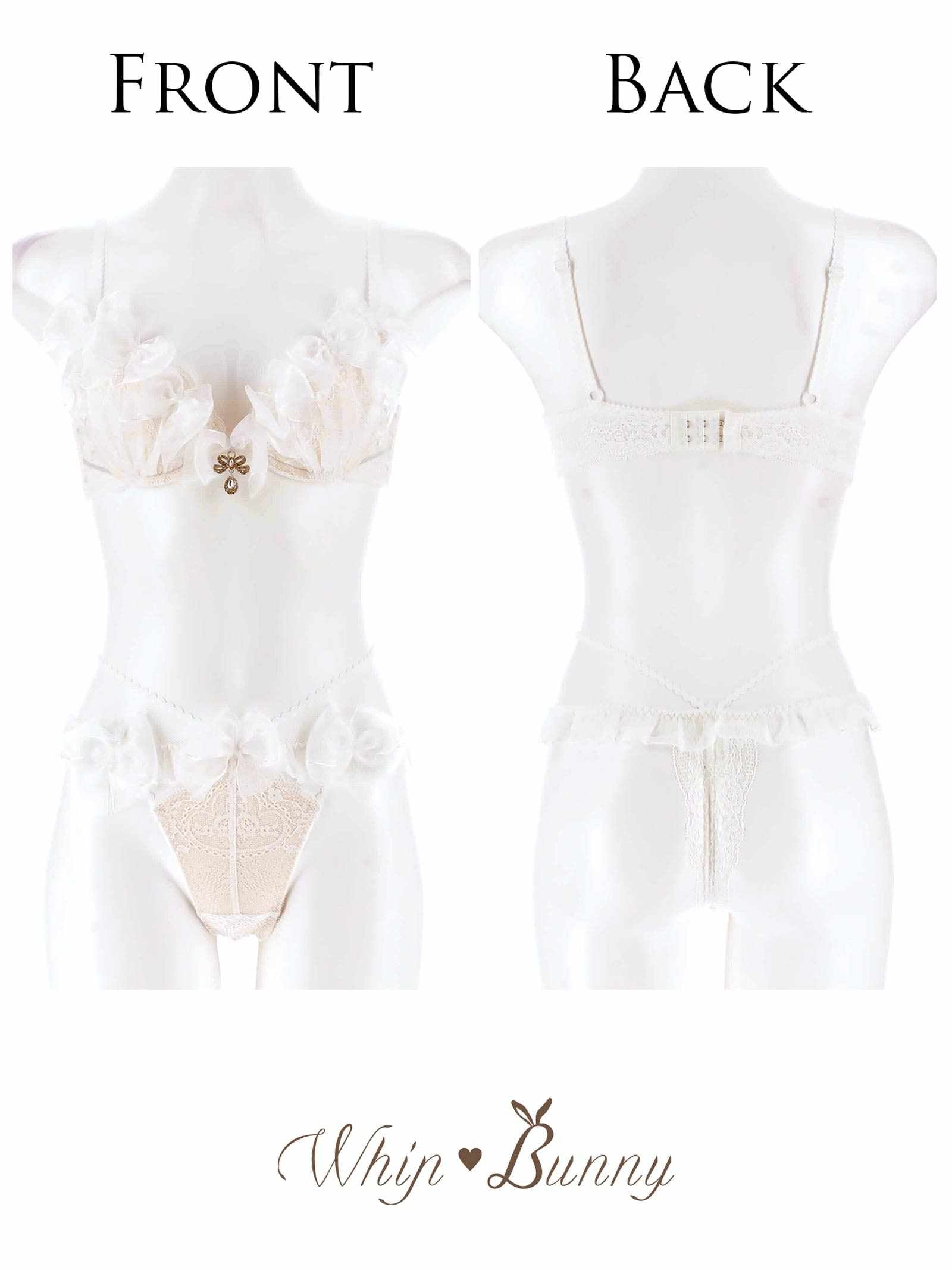 【明日花キララプロデュース/WhipBunny】Lovely Ribbon Ballerina Bra&T-back / ラブリーリボンバレリーナブラ&Tバック