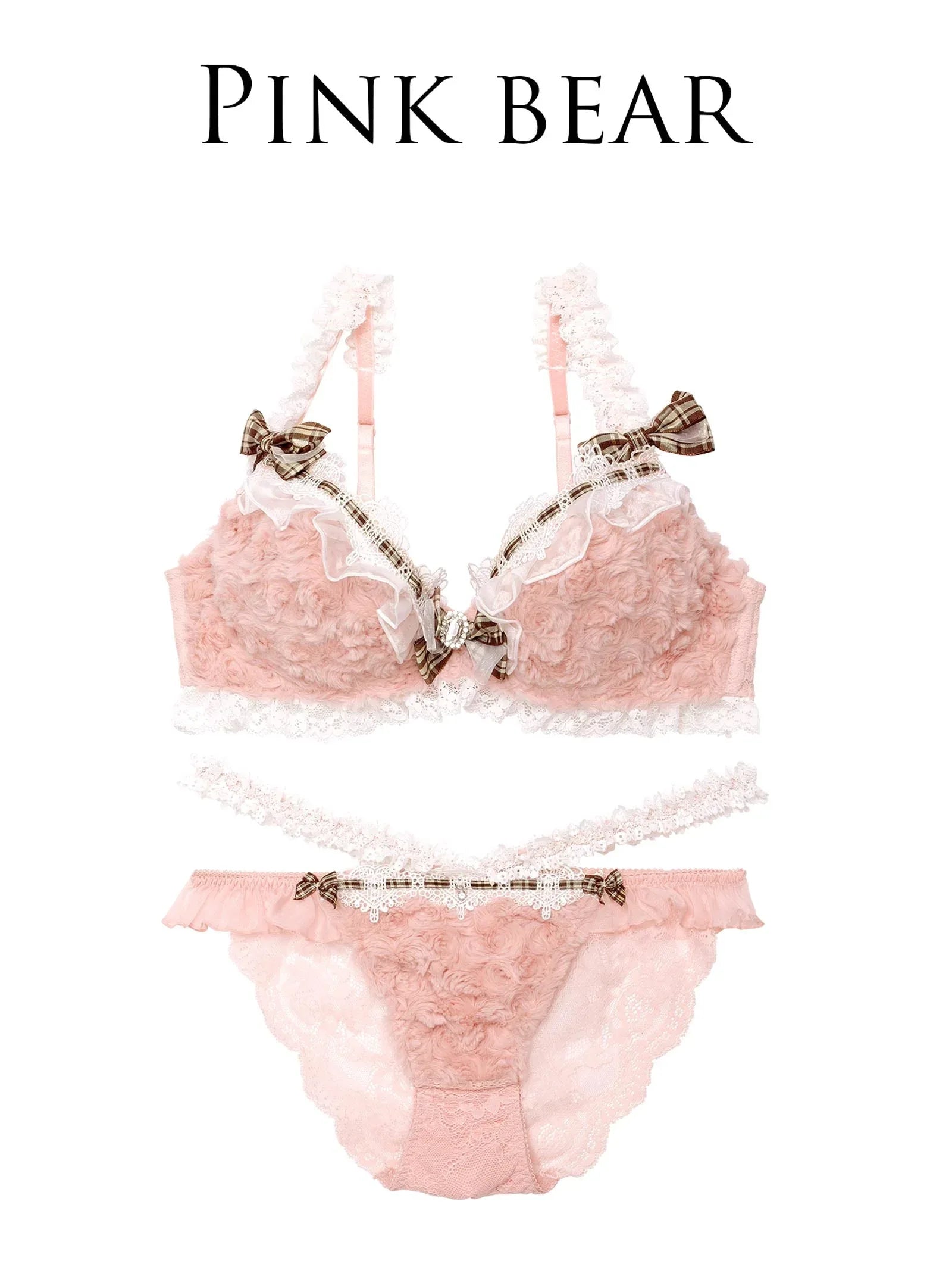 【明日花キララプロデュース/WhipBunny】Charming Teddy Bear Bra&Shorts チャーミングテディベアブラ&ショーツ - 【公式】247Lingerie