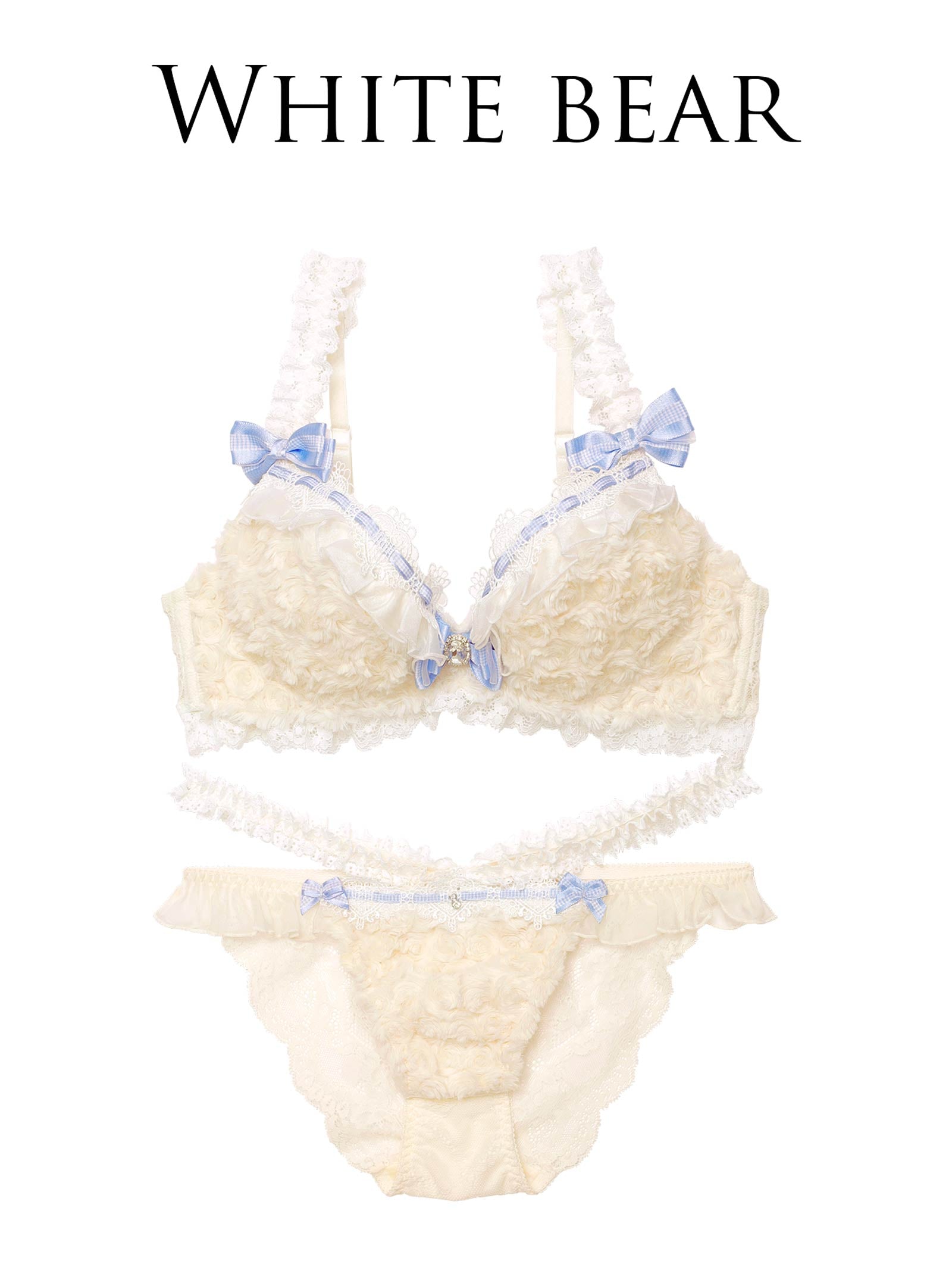 12/27新作!【明日花キララプロデュース/WhipBunny】Charming Teddy Bear Bra&Shorts チャーミングテディベアブラ&ショーツ