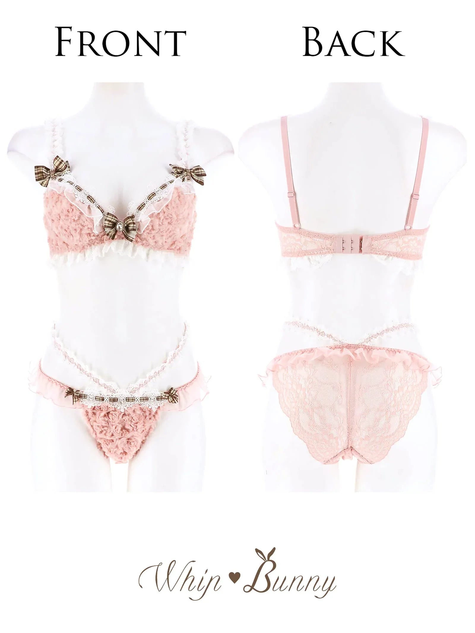 【明日花キララプロデュース/WhipBunny】Charming Teddy Bear Bra&Shorts チャーミングテディベアブラ&ショーツ - 【公式】247Lingerie