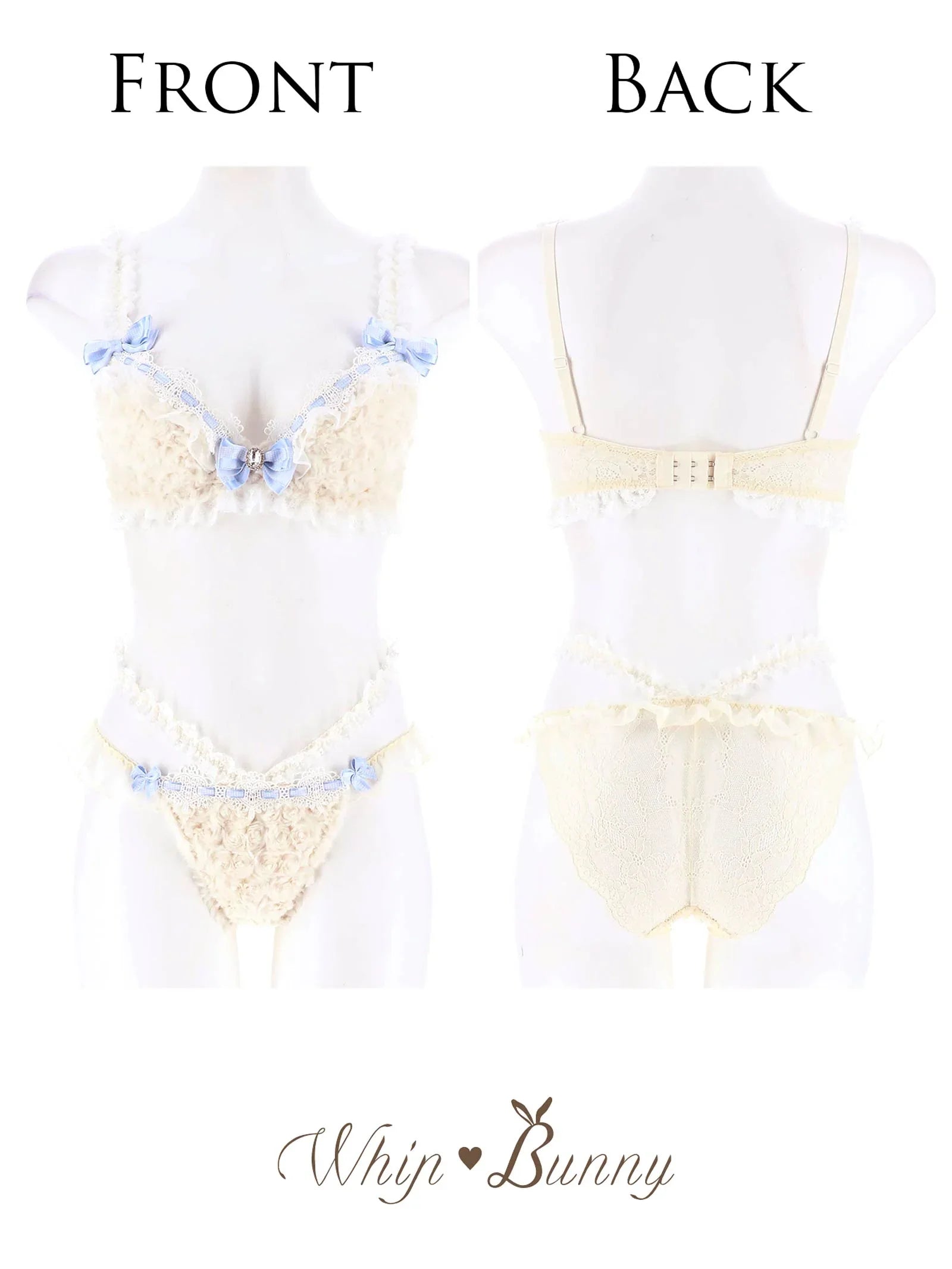 【明日花キララプロデュース/WhipBunny】Charming Teddy Bear Bra&Shorts チャーミングテディベアブラ&ショーツ - 【公式】247Lingerie