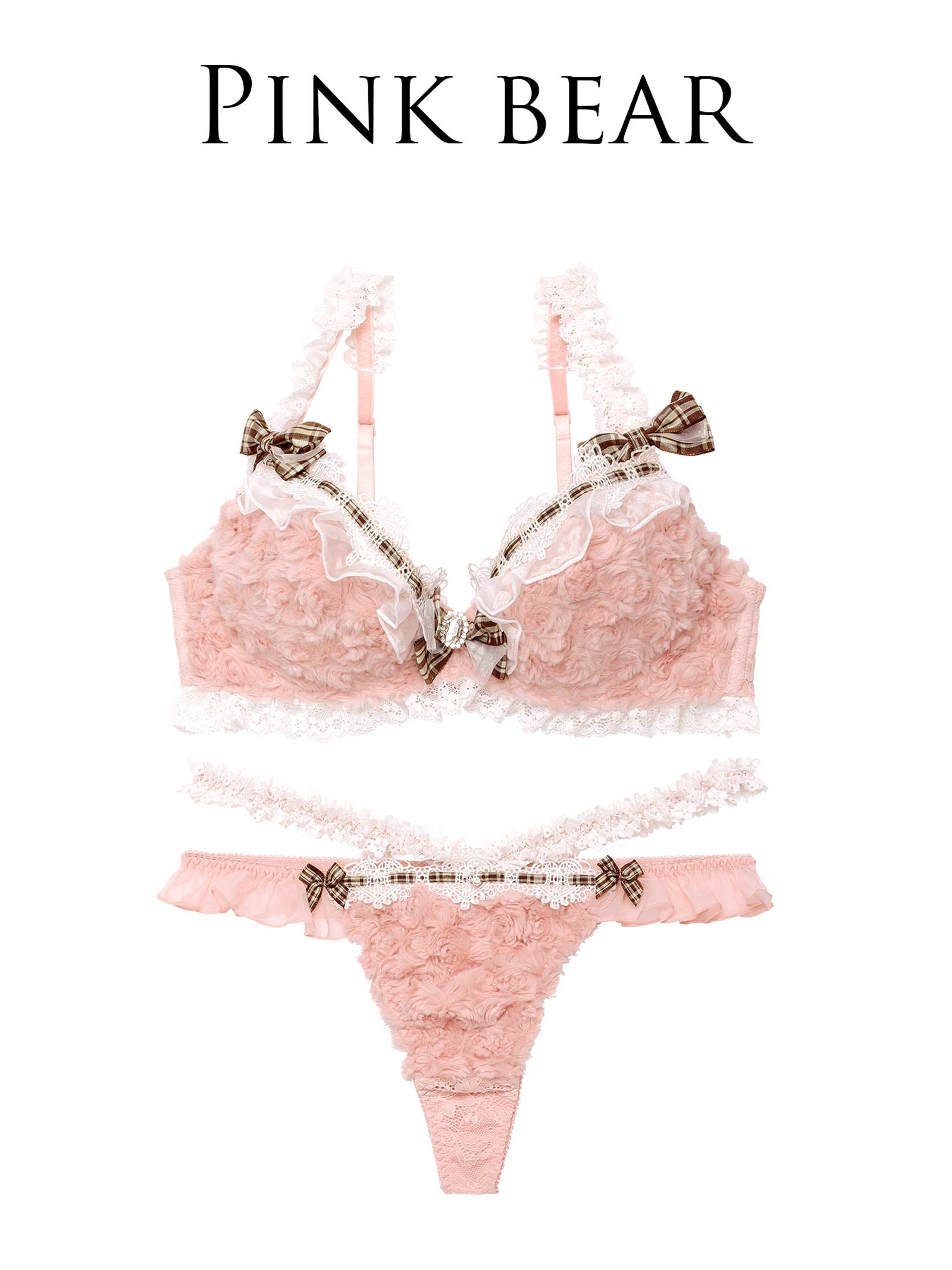 12/27新作!【明日花キララプロデュース/WhipBunny】Charming Teddy Bear Bra&T-back チャーミングテディベアブラ&Tバック