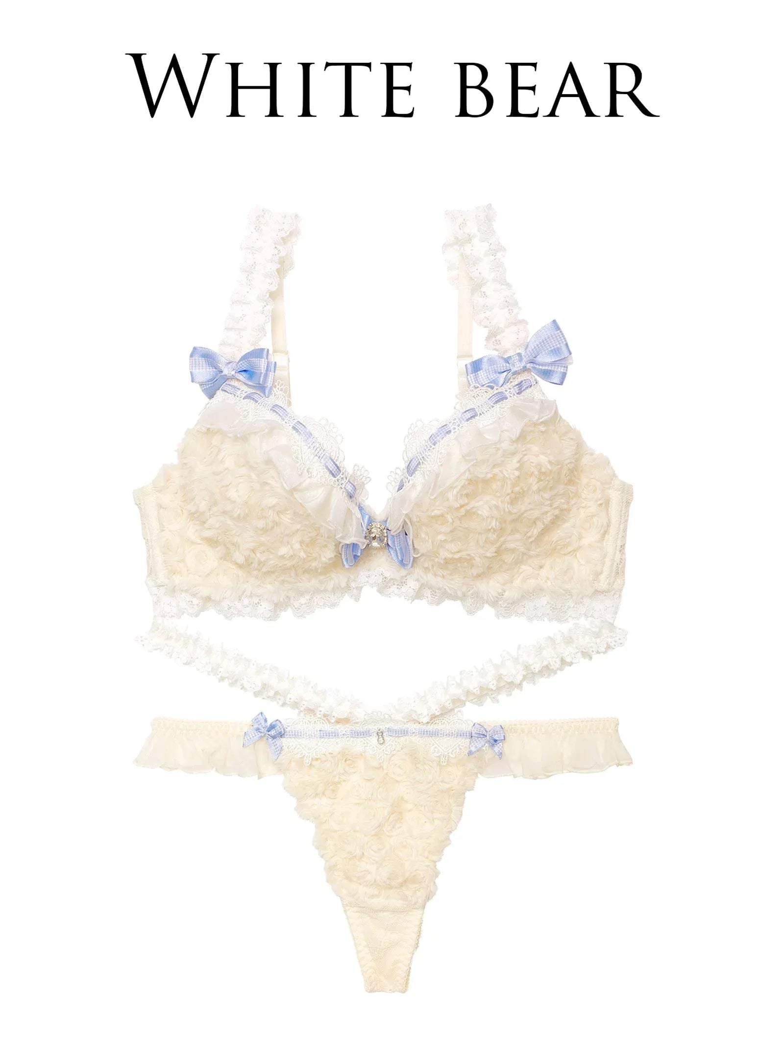 【明日花キララプロデュース/WhipBunny】Charming Teddy Bear Bra&T-back チャーミングテディベアブラ&Tバック - 【公式】247Lingerie