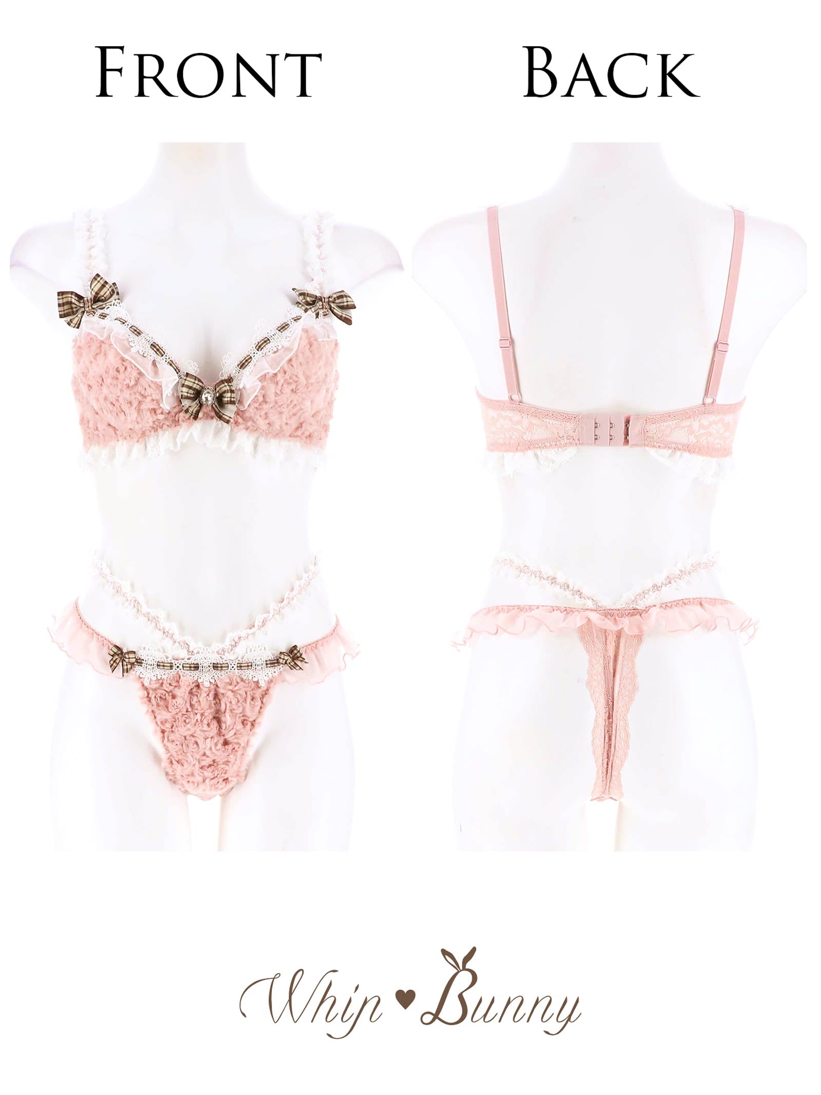 12/27新作!【明日花キララプロデュース/WhipBunny】Charming Teddy Bear Bra&T-back チャーミングテディベアブラ&Tバック