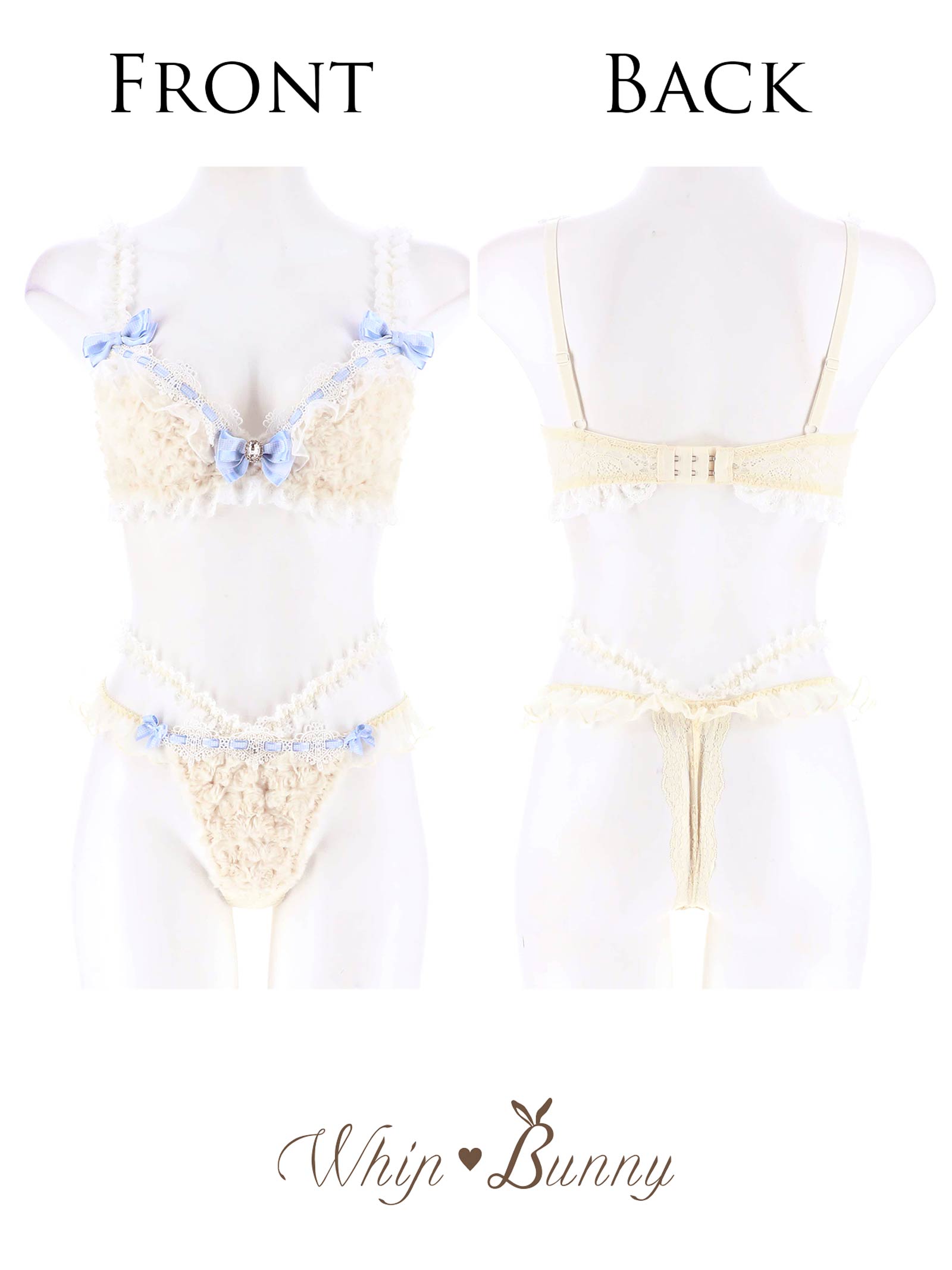 12/27新作!【明日花キララプロデュース/WhipBunny】Charming Teddy Bear Bra&T-back チャーミングテディベアブラ&Tバック