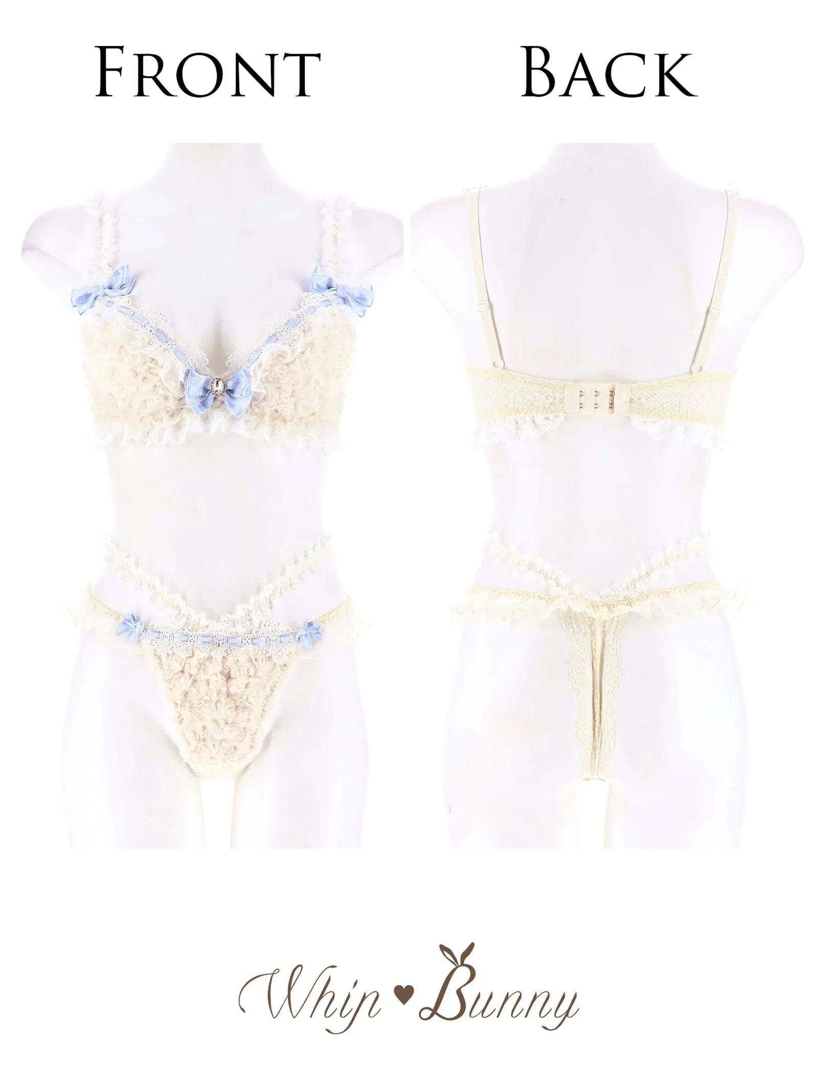 【明日花キララプロデュース/WhipBunny】Charming Teddy Bear Bra&T-back チャーミングテディベアブラ&Tバック - 【公式】247Lingerie