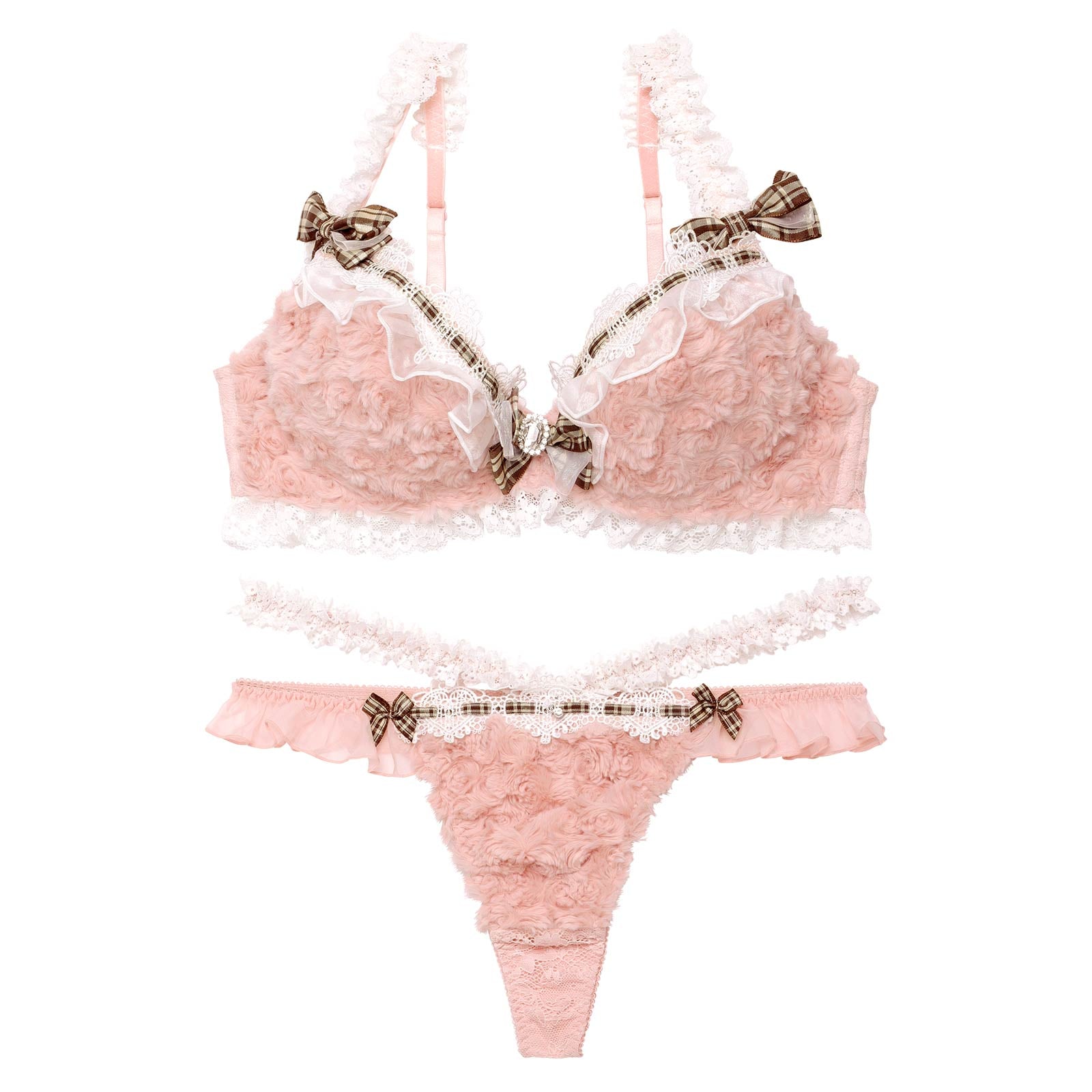 【明日花キララプロデュース/WhipBunny】Charming Teddy Bear Bra&T-back チャーミングテディベアブラ&Tバック