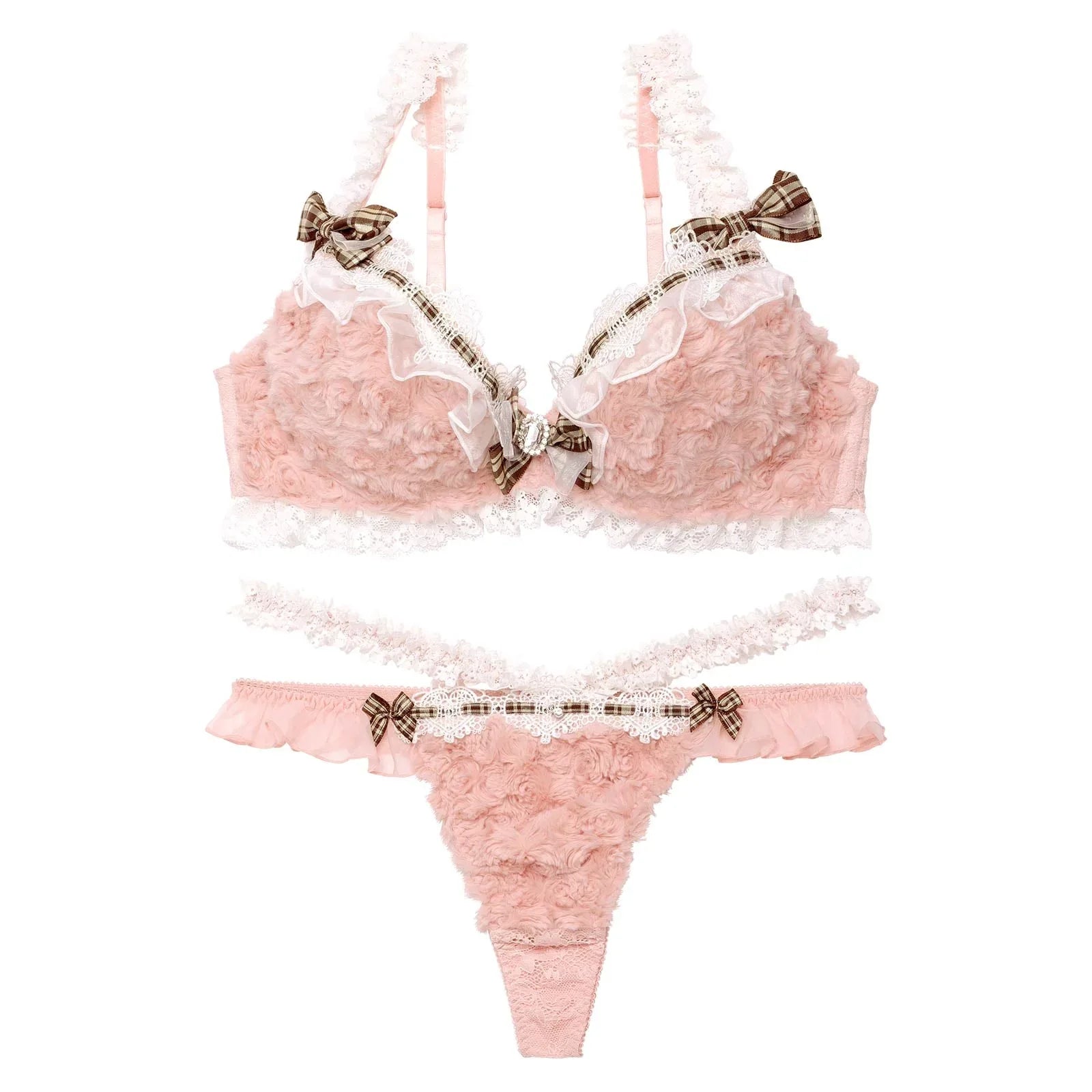 【明日花キララプロデュース/WhipBunny】Charming Teddy Bear Bra&T-back チャーミングテディベアブラ&Tバック - 【公式】247Lingerie