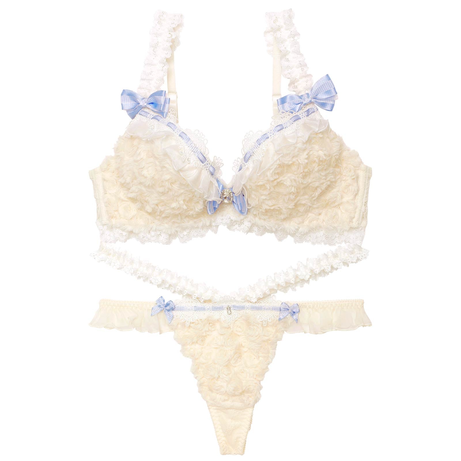 【明日花キララプロデュース/WhipBunny】Charming Teddy Bear Bra&T-back チャーミングテディベアブラ&Tバック