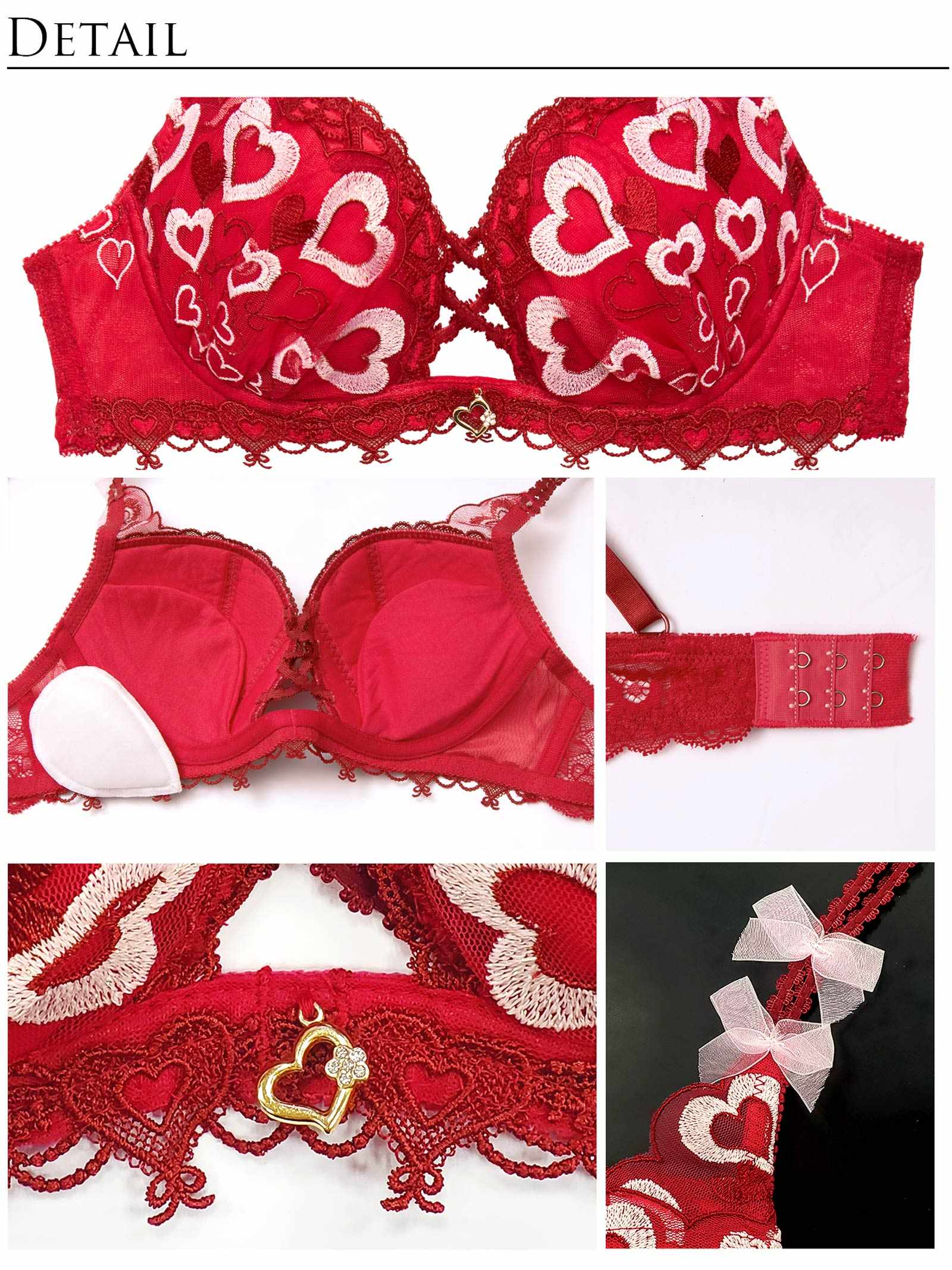 2/3新作!【明日花キララプロデュース/WhipBunny】Melty Twinkle Heart Bra&T-back/CUTIERED メルティトゥインクルハートブラ&Tバック/キューティレッド