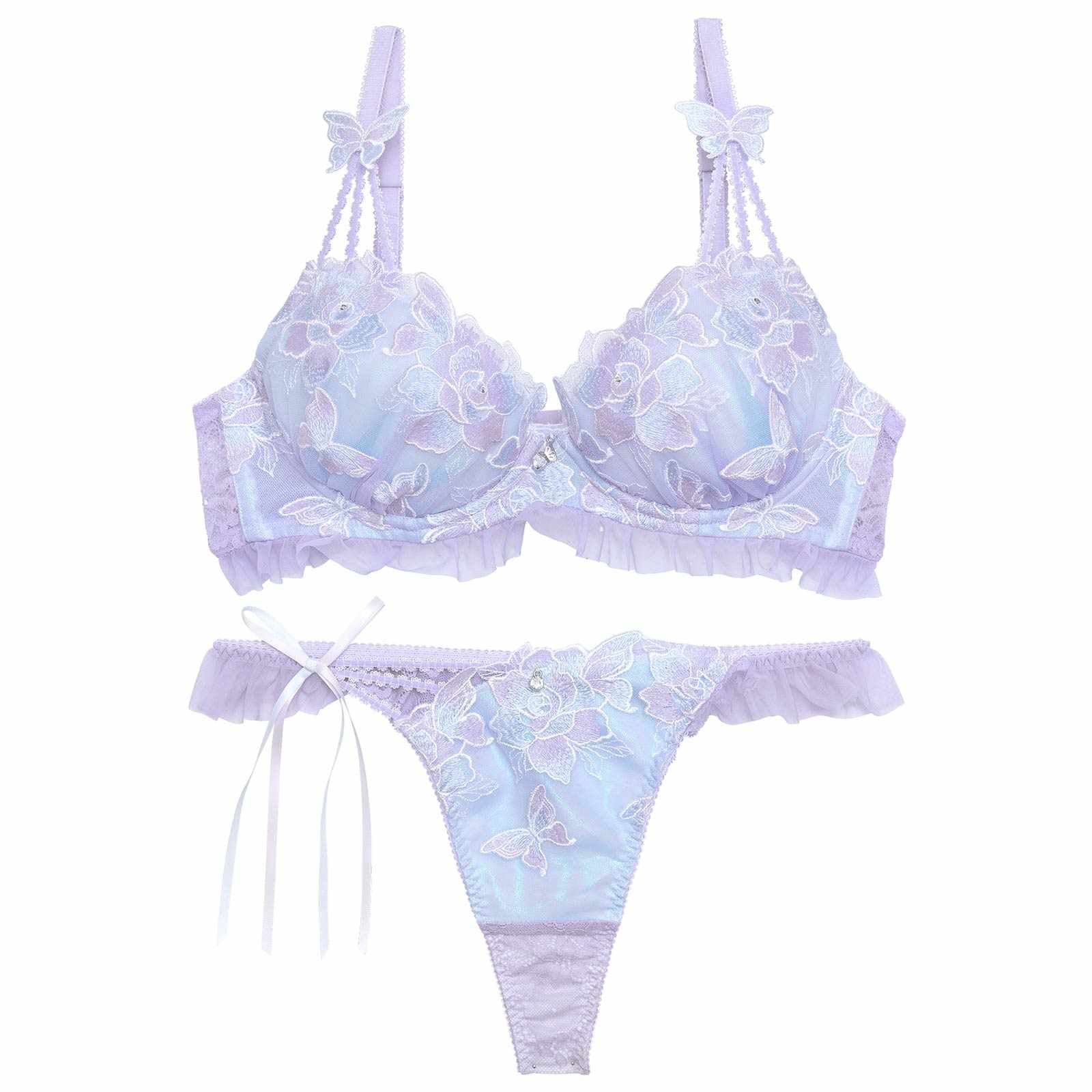 【明日花キララプロデュース/WhipBunny】Papillon Rose Fairy Bra&T-back / パピヨンローズフェアリーブラ&Tバック