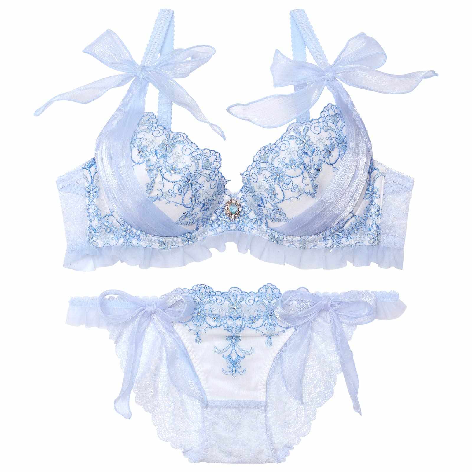【明日花キララプロデュース/WhipBunny】Arabesque Chiffon Princess Bra&Shorts / アラベスクシフォンプリンセスブラ&ショーツ