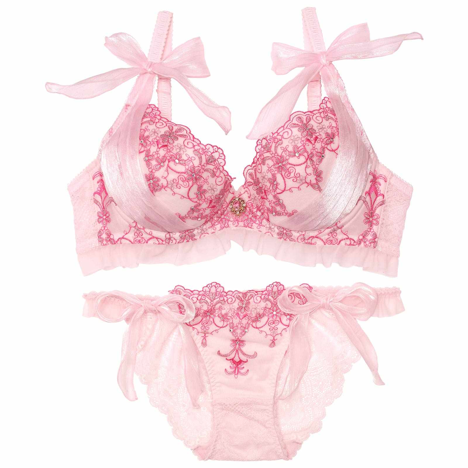 【明日花キララプロデュース/WhipBunny】Arabesque Chiffon Princess Bra&Shorts / アラベスクシフォンプリンセスブラ&ショーツ