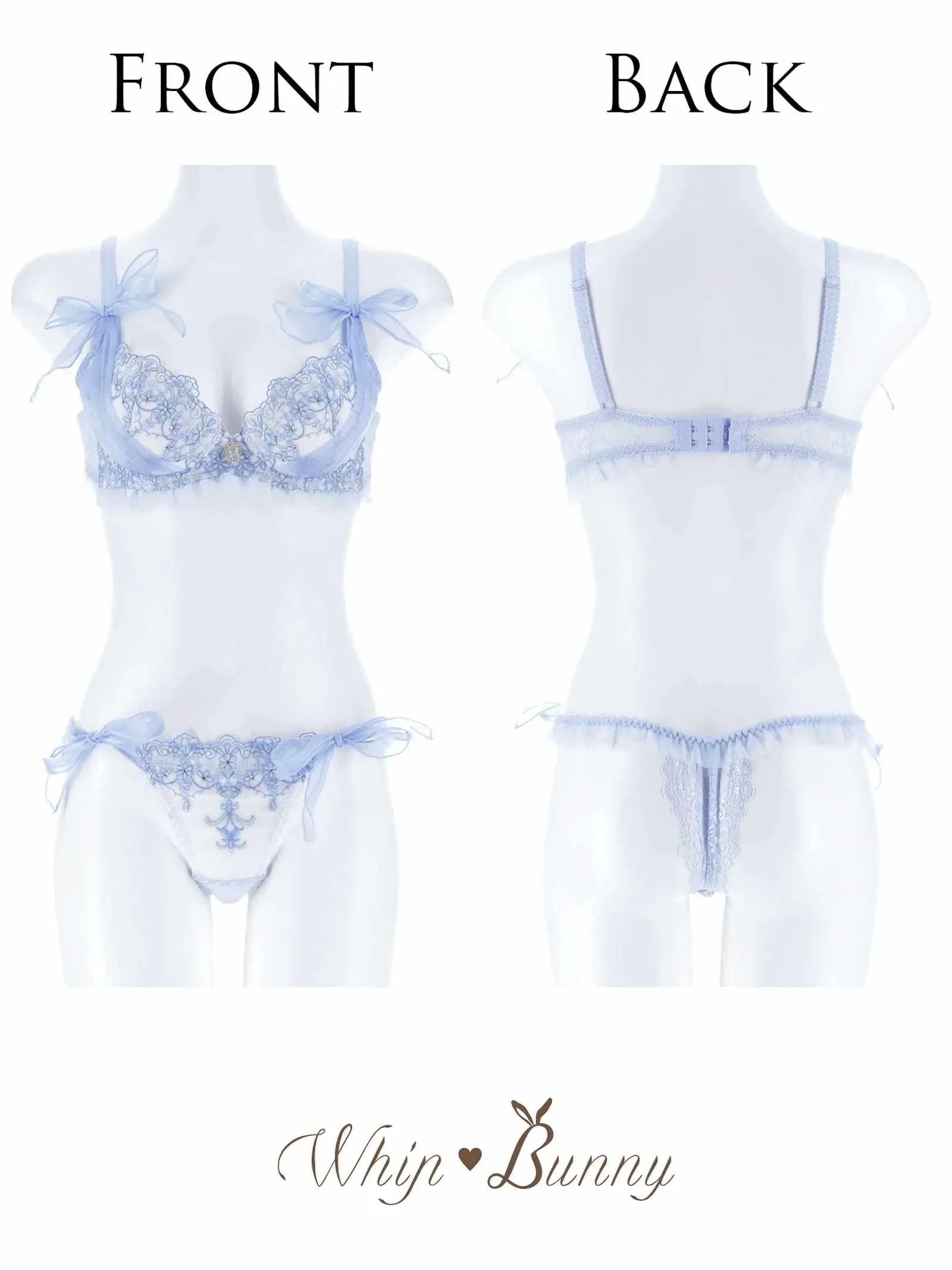 【明日花キララプロデュース/WhipBunny】Arabesque Chiffon Princess Bra&T-back / アラベスクシフォンプリンセスブラ&Tバック - 【公式】247Lingerie