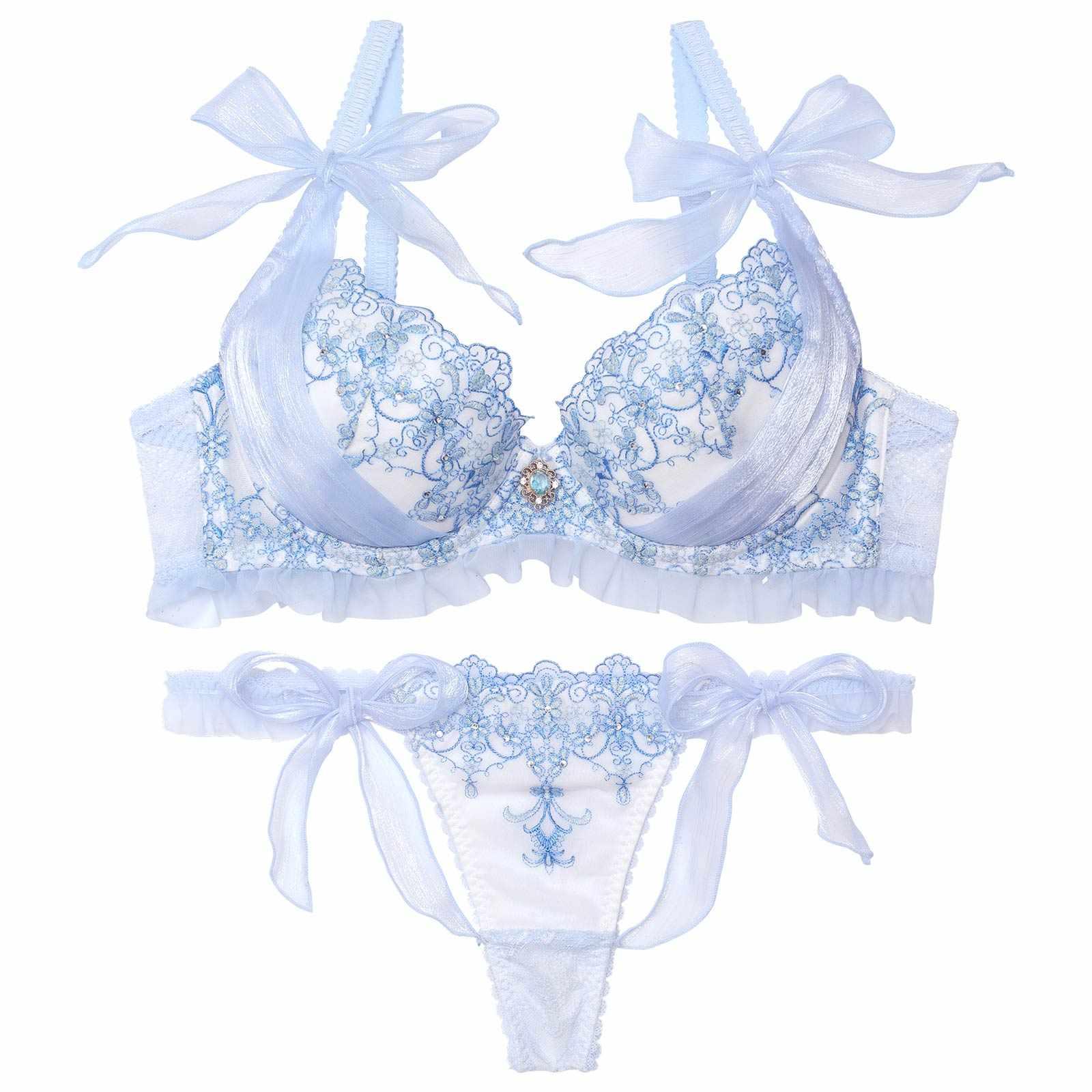 【明日花キララプロデュース/WhipBunny】Arabesque Chiffon Princess Bra&T-back / アラベスクシフォンプリンセスブラ&Tバック - 【公式】247Lingerie