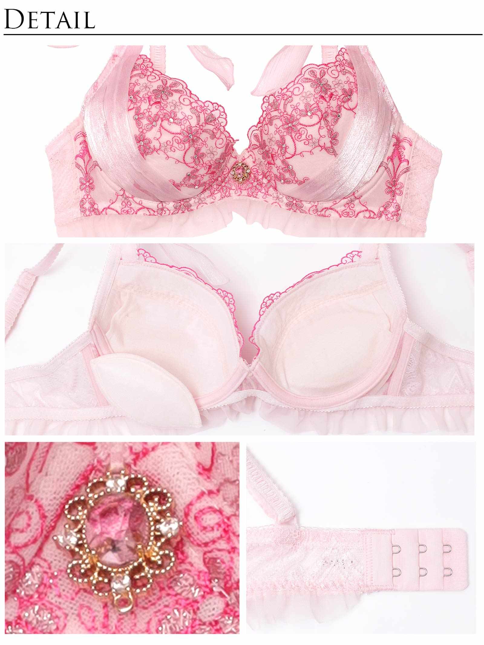 4/18新作!【明日花キララプロデュース/WhipBunny】Arabesque Chiffon Princess Bra&T-back / アラベスクシフォンプリンセスブラ&Tバック