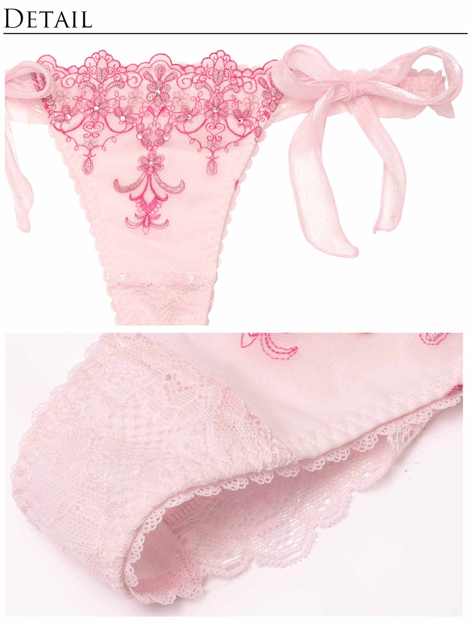 4/18新作!【明日花キララプロデュース/WhipBunny】Arabesque Chiffon Princess Bra&T-back / アラベスクシフォンプリンセスブラ&Tバック