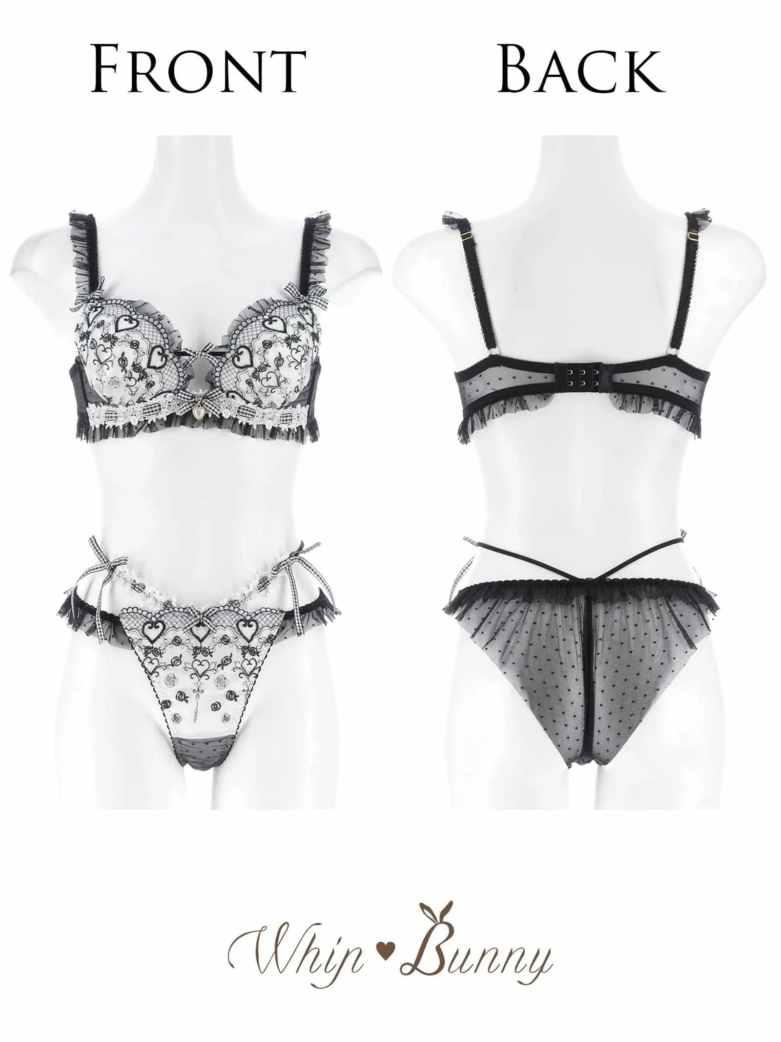 【明日花キララプロデュース/WhipBunny】Romantique Fille Bra&Shorts/ ロマンティックフィーユブラ&ショーツ - 【公式】247Lingerie