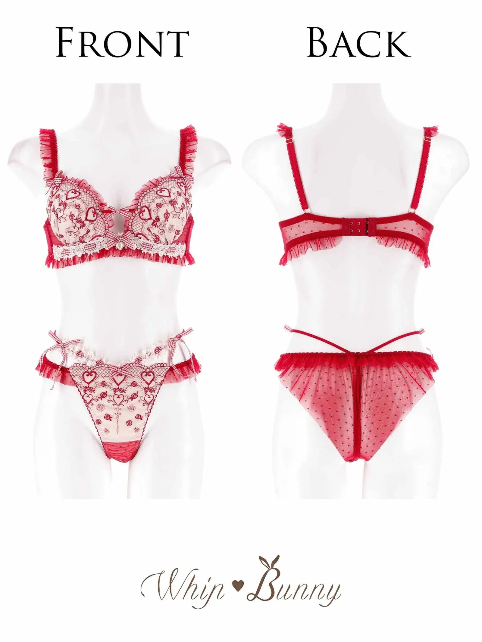【明日花キララプロデュース/WhipBunny】Romantique Fille Bra&Shorts/ ロマンティックフィーユブラ&ショーツ - 【公式】247Lingerie