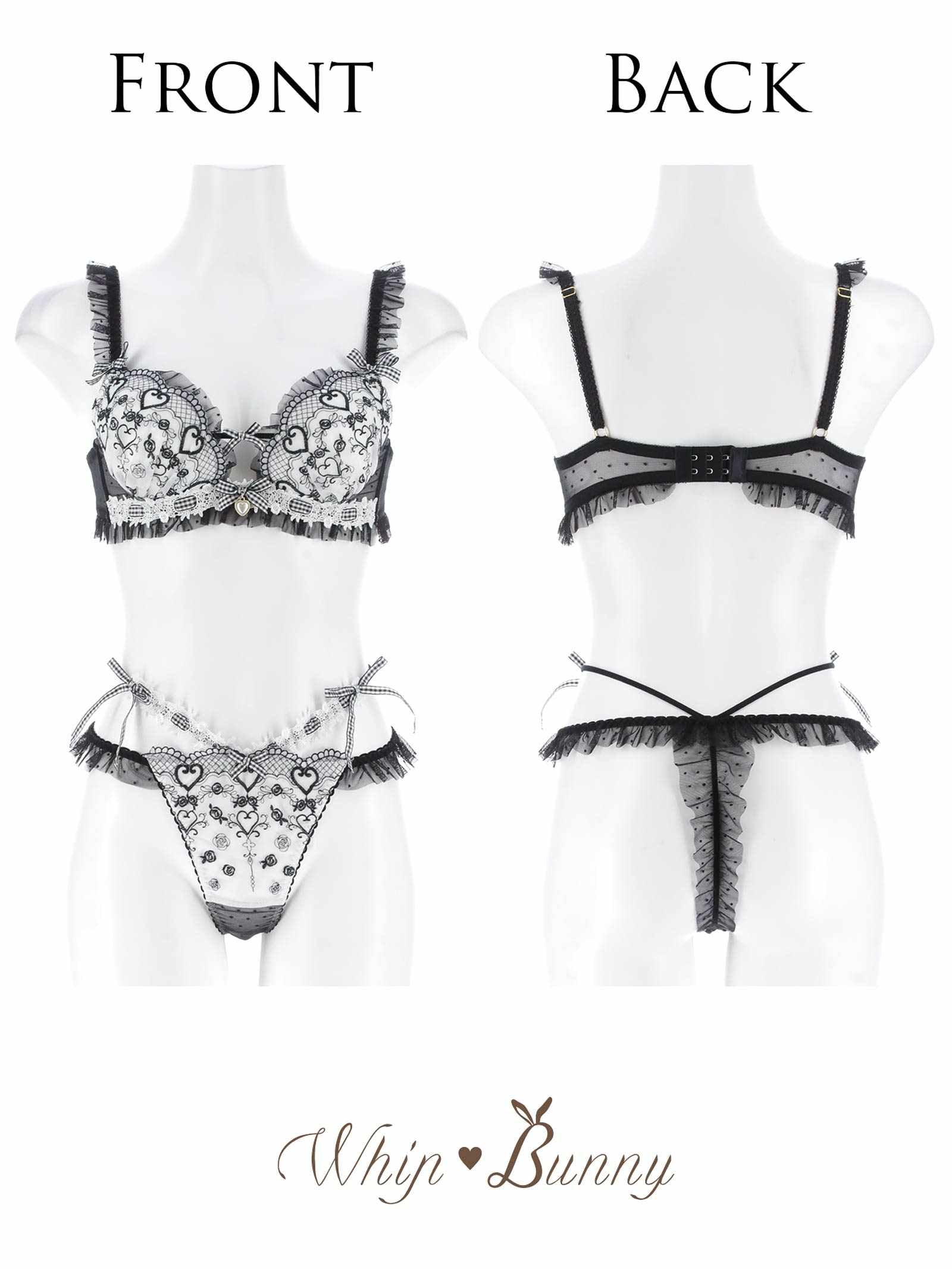 6/2新作!【明日花キララプロデュース/WhipBunny】Romantique Fille Bra&T-back/ ロマンティックフィーユブラ&Tバック