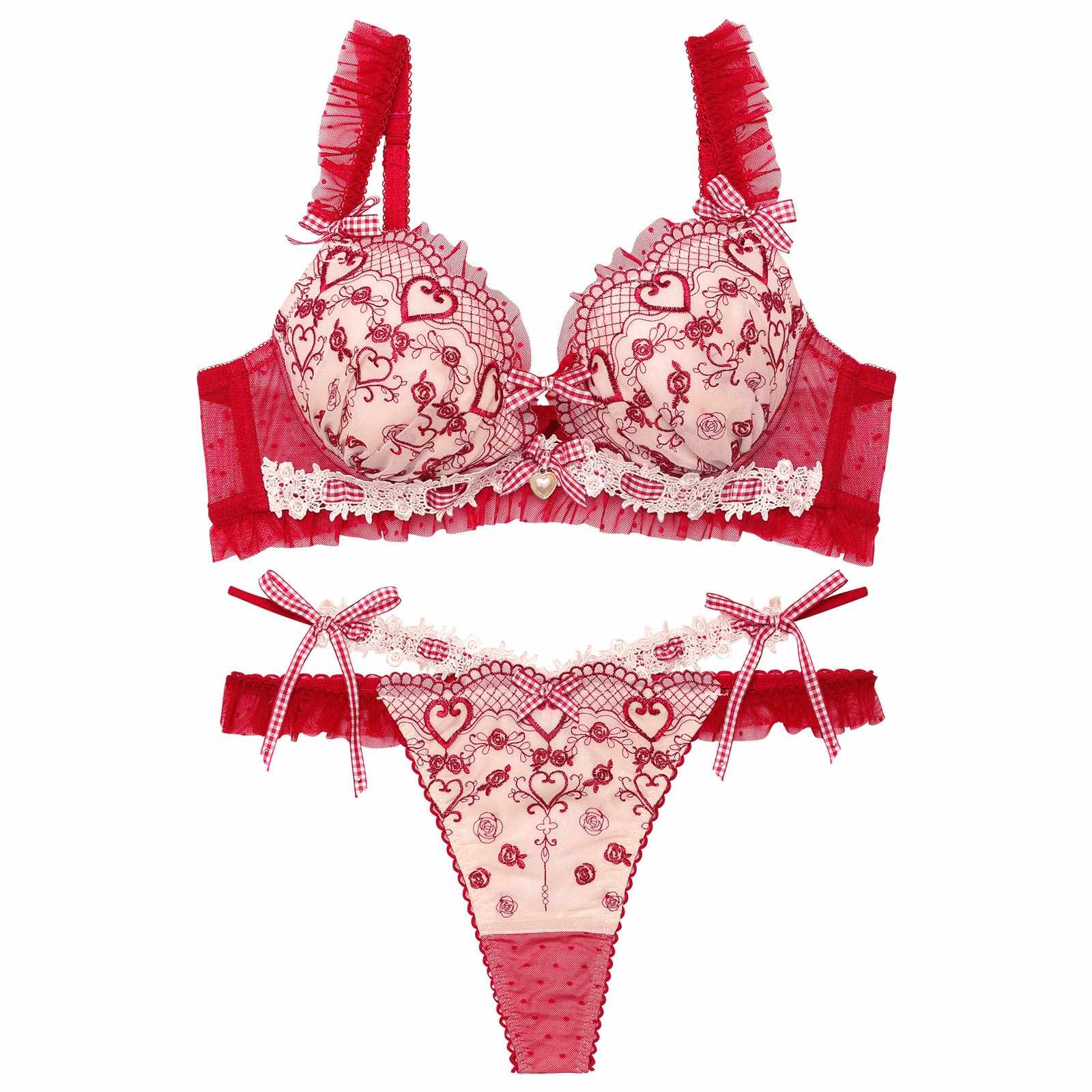 【明日花キララプロデュース/WhipBunny】Romantique Fille Bra&T-back/ ロマンティックフィーユブラ&Tバック