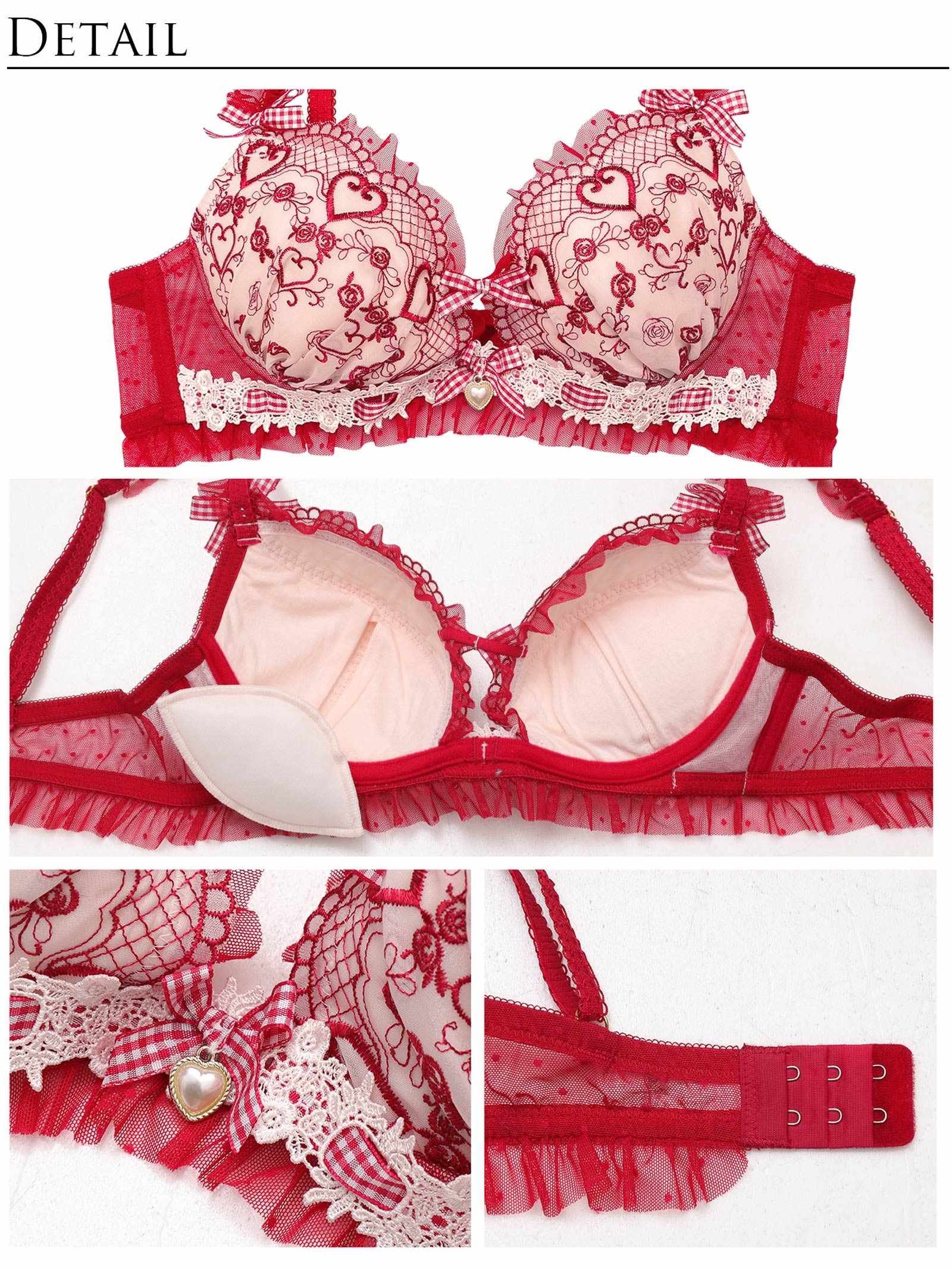【明日花キララプロデュース/WhipBunny】Romantique Fille Bra&T-back/ ロマンティックフィーユブラ&Tバック - 【公式】247Lingerie