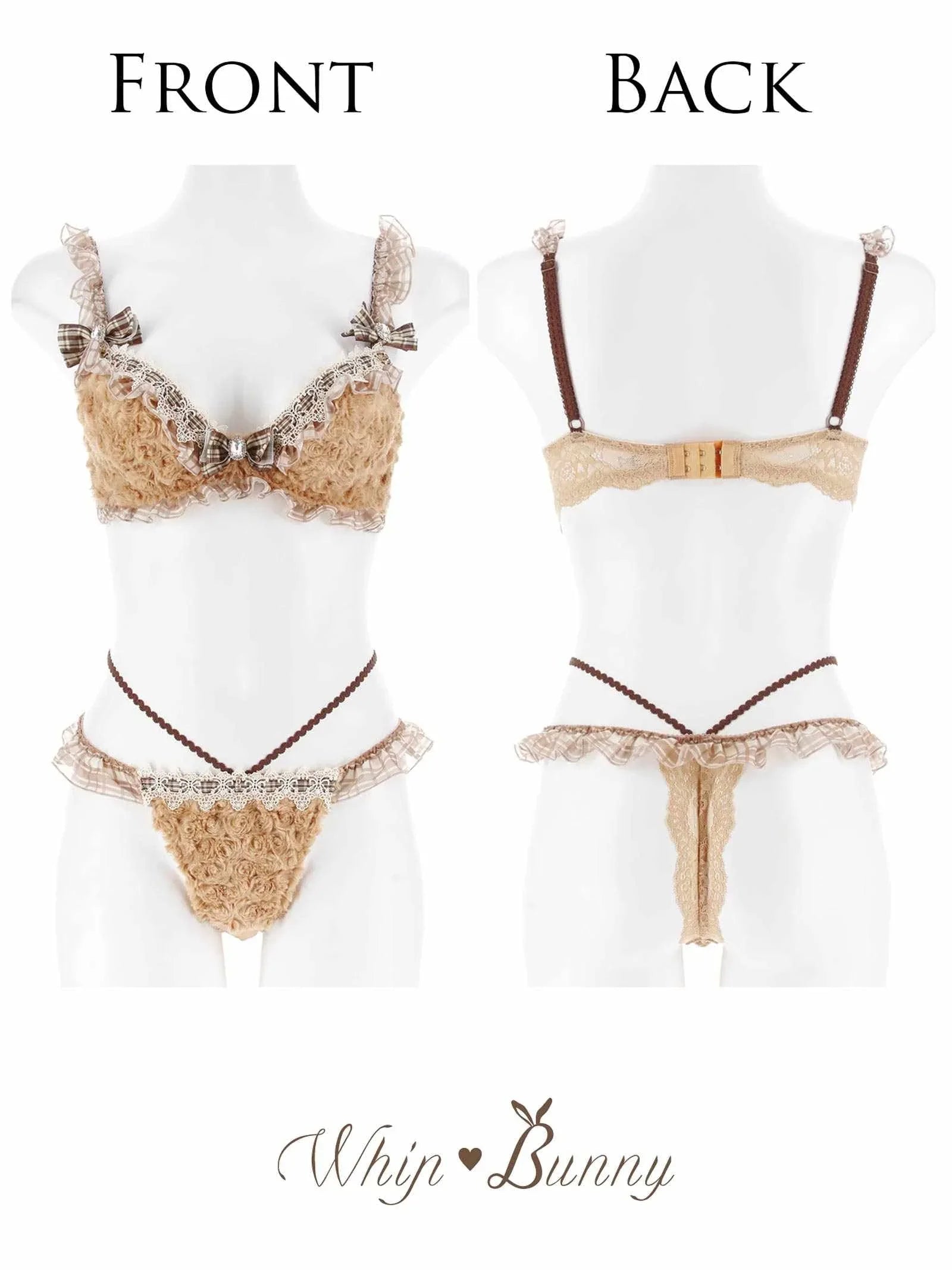 12/5新作!【明日花キララプロデュース/WhipBunny】Charming Teddy Bear Bra&T-back / チャーミングテディベアブラ&Tバック