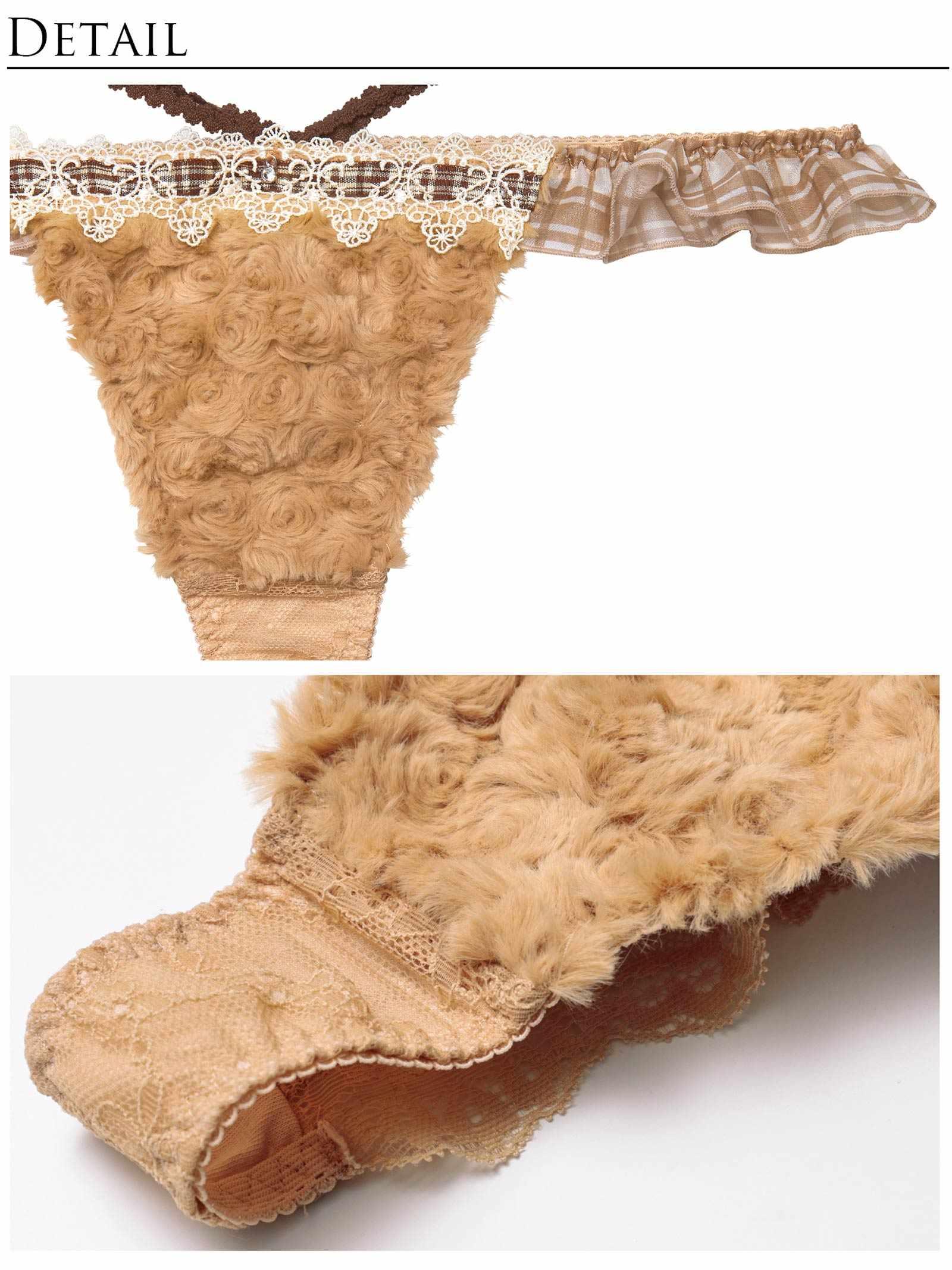 12/5新作!【明日花キララプロデュース/WhipBunny】Charming Teddy Bear Bra&T-back / チャーミングテディベアブラ&Tバック