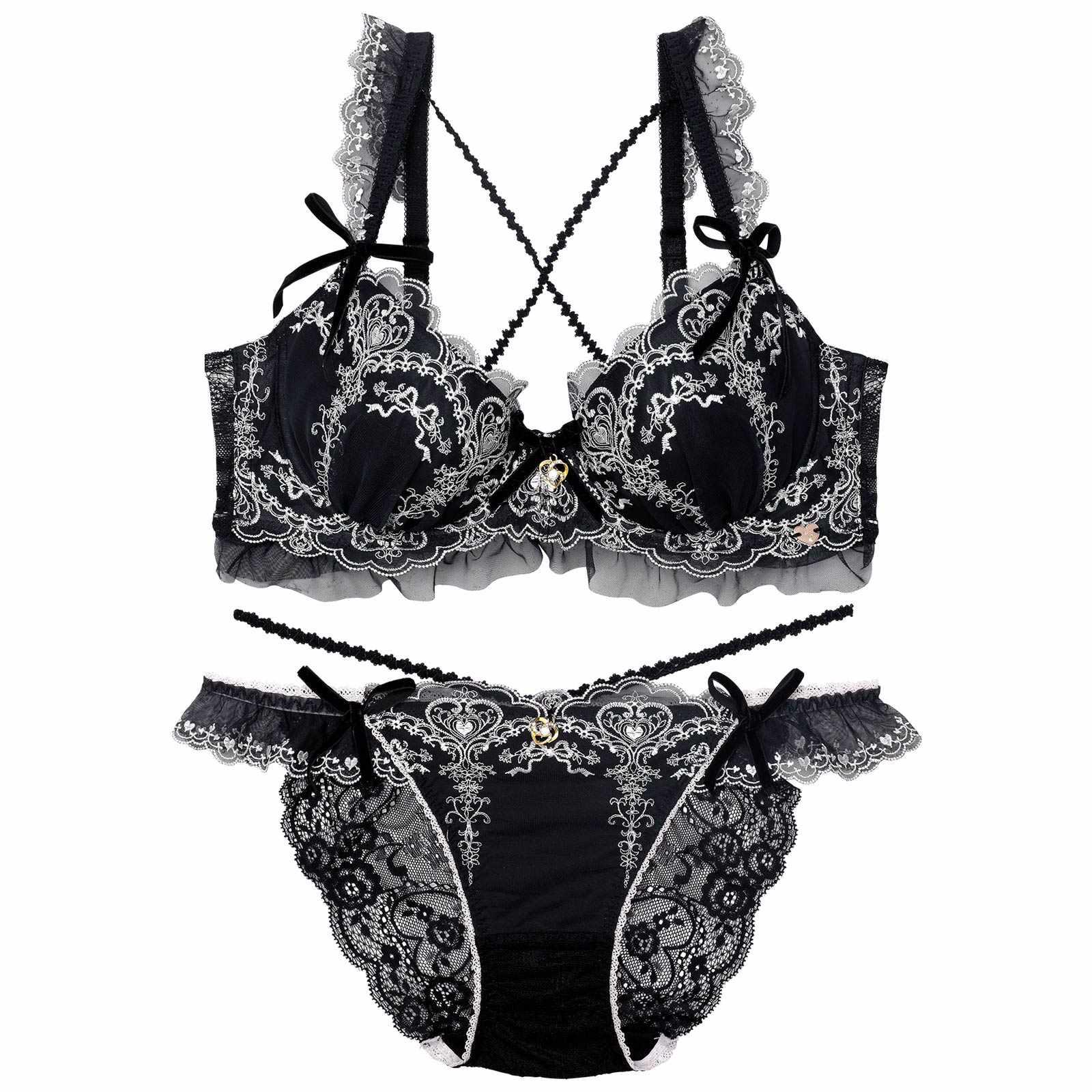 【明日花キララプロデュース/WhipBunny】Antique Ribbon Heart Bra&Shorts / アンティークリボンハートブラ&ショーツ