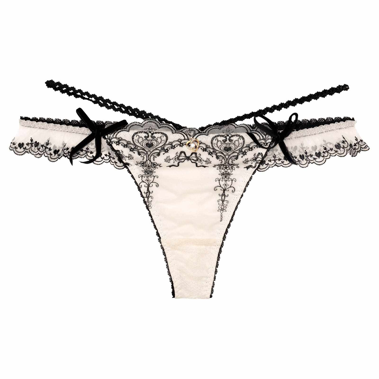 【明日花キララプロデュース/WhipBunny】Antique Ribbon Heart Shorts / アンティークリボンハートショーツ