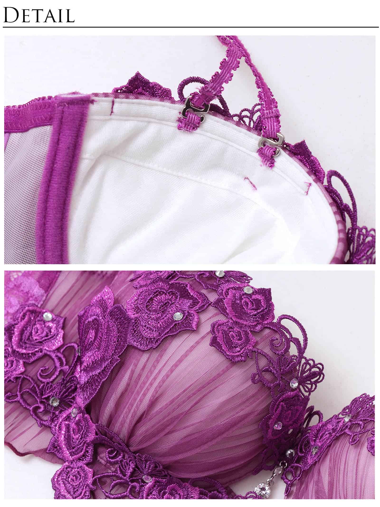 7/17新作!【明日花キララプロデュース/WhipBunny】Sheer Pleats Rose Bra&Shorts / シアープリーツローズブラ&ショーツ