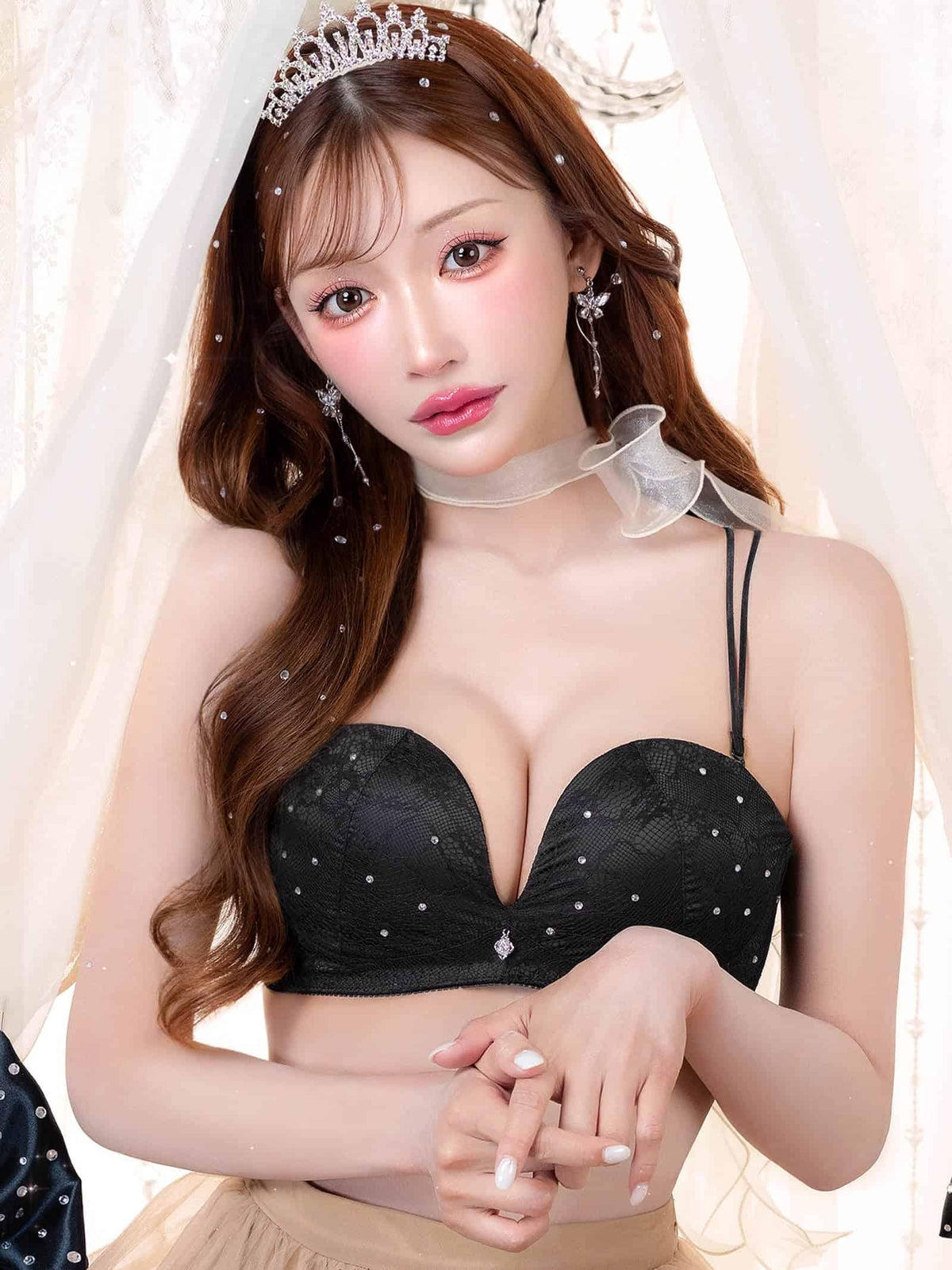 10/2新作!【明日花キララプロデュース/WhipBunny】Crystal Lacy Tube Bra / クリスタルレーシィチューブブラ