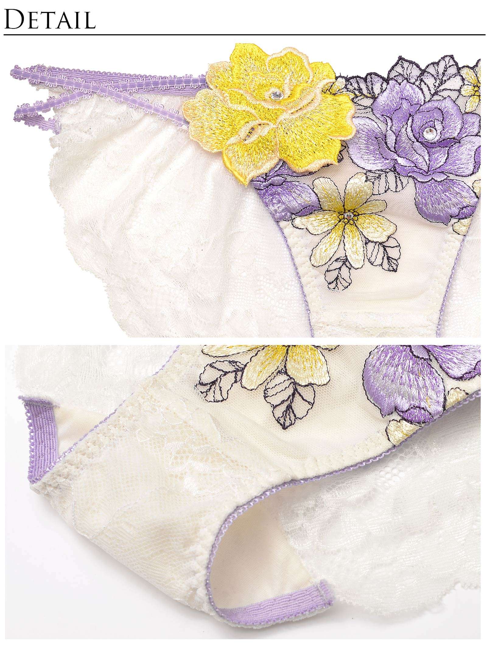 6/21新作!【明日花キララプロデュース/WhipBunny】Venus Shiny Rose Bra&Shorts/Lavender ヴィーナスシャイニーローズブラ&ショーツ/ラベンダー