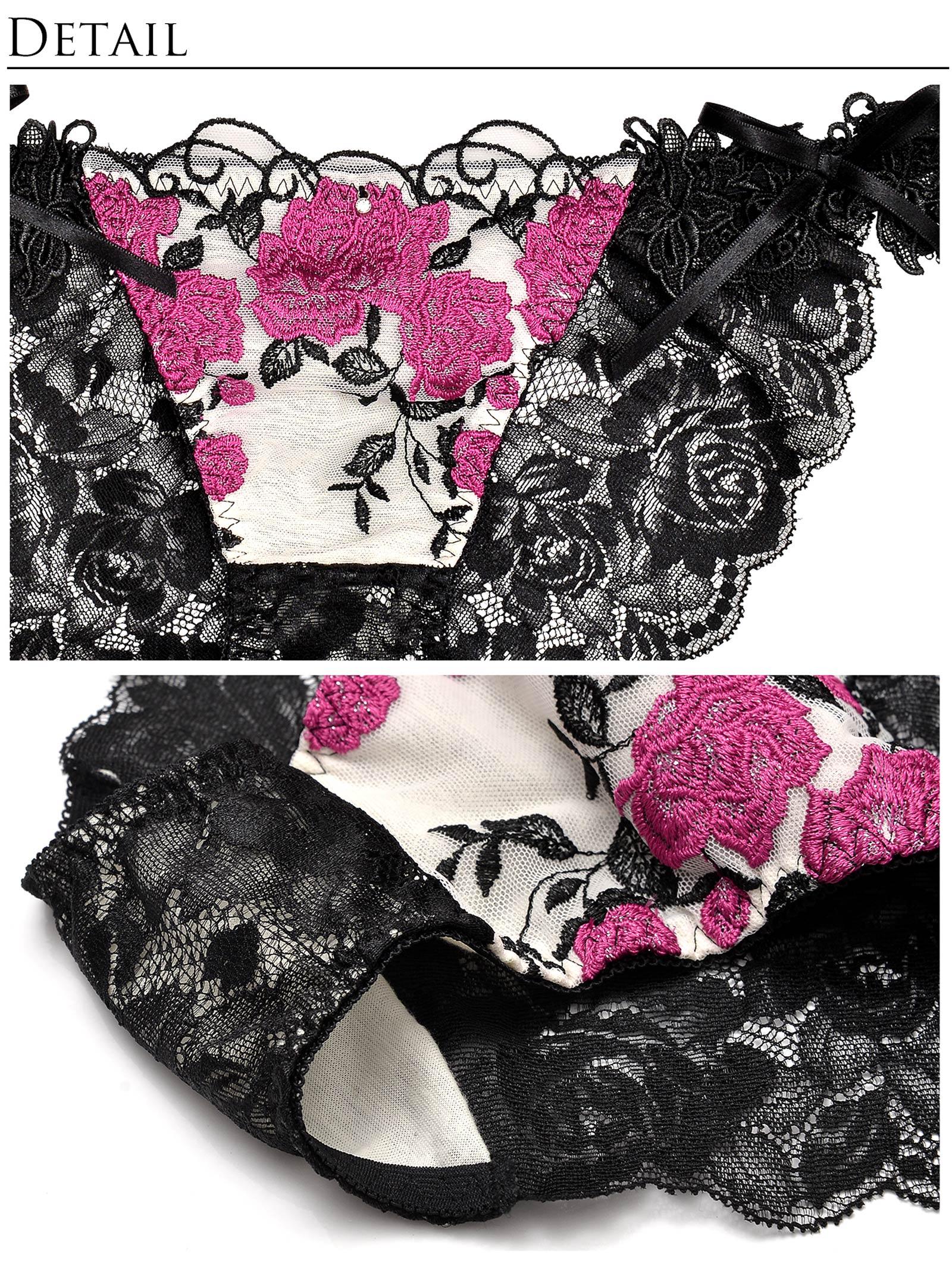 【明日花キララプロデュース/WhipBunny】Gorgeous Shine Rose Choker /RosePink ゴージャスシャインローズチョーカーブラ&ショーツ/ローズピンク - 【公式】247Lingerie