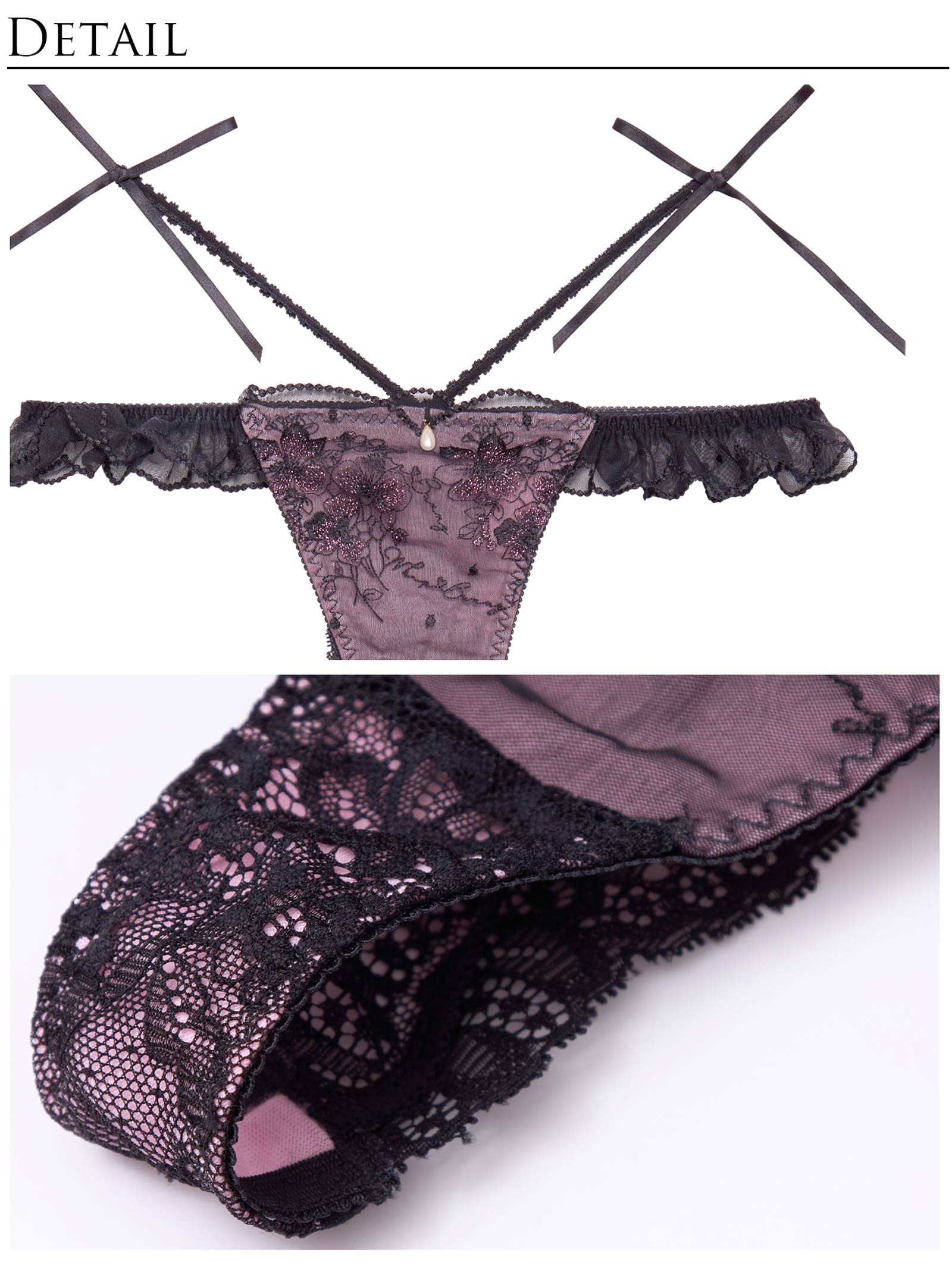 1/10再販!【明日花キララプロデュース/WhipBunny】Floral Dot Scallop Bra&T-back フローラルドットスカラップブラ&Tバック - 【公式】247Lingerie