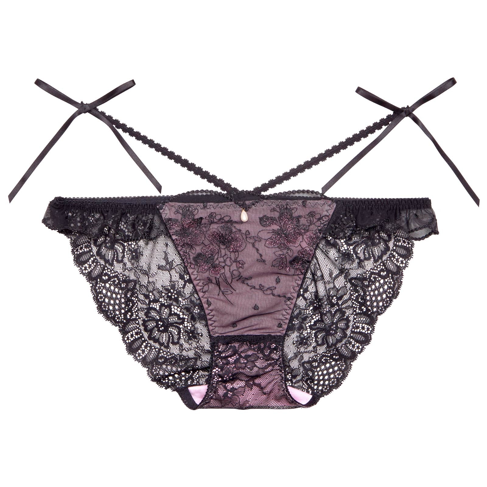 【明日花キララプロデュース/WhipBunny】Floral Dot Scallop Shorts/T-back フローラルドットスカラップショーツ/Tバック