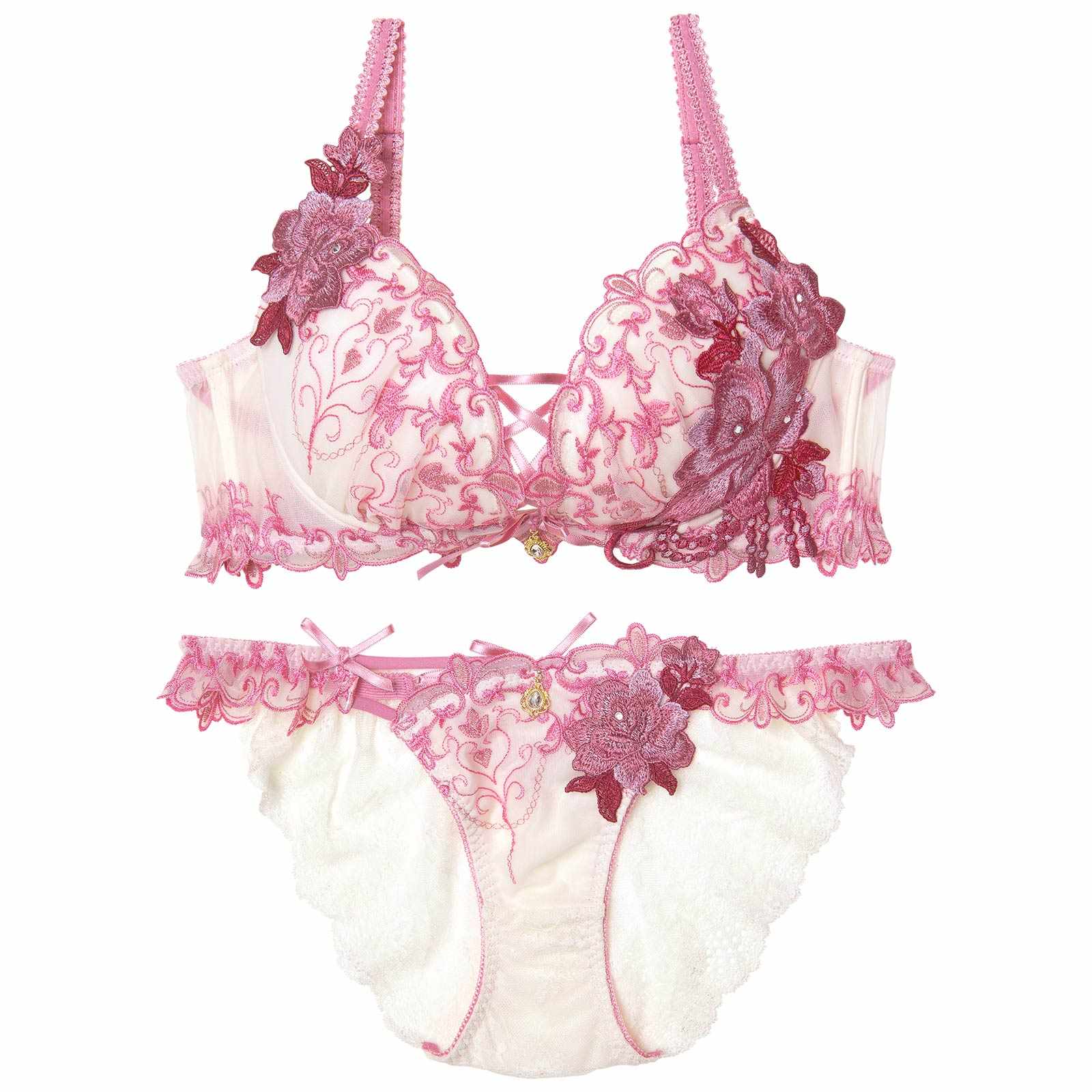 【明日花キララプロデュース/WhipBunny】Luxury Rose Heart Bra&Shorts / ラグジュアリーローズハートブラ&ショーツ