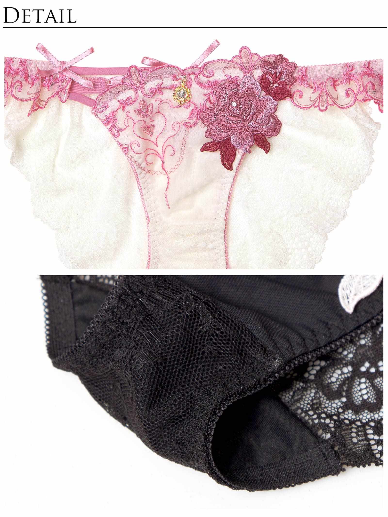 【明日花キララプロデュース/WhipBunny】Luxury Rose Heart Bra&Shorts / ラグジュアリーローズハートブラ&ショーツ