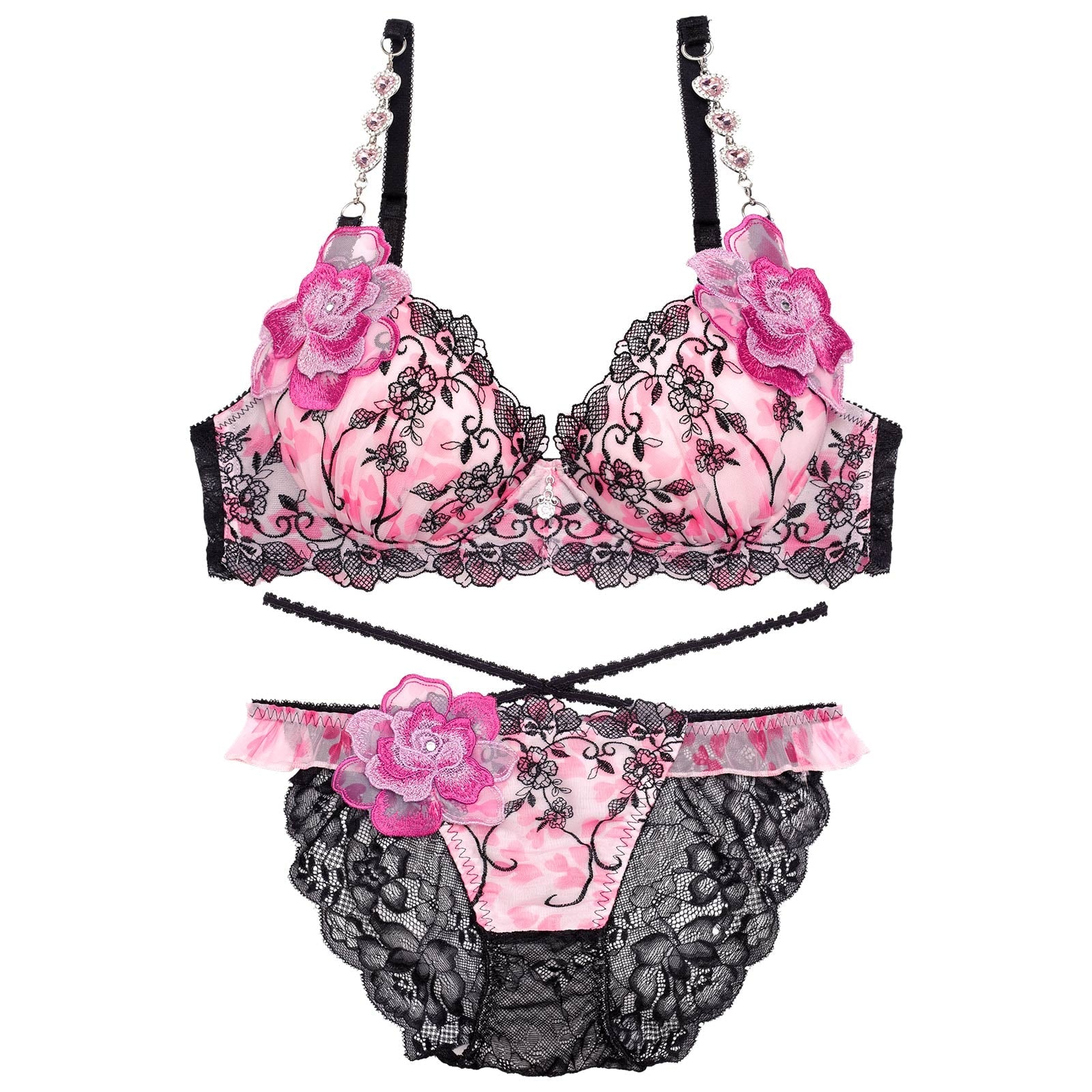 【明日花キララプロデュース/WhipBunny】Fresh Heart Petal Bra&Shorts フレッシュハートペタルブラ&ショーツ