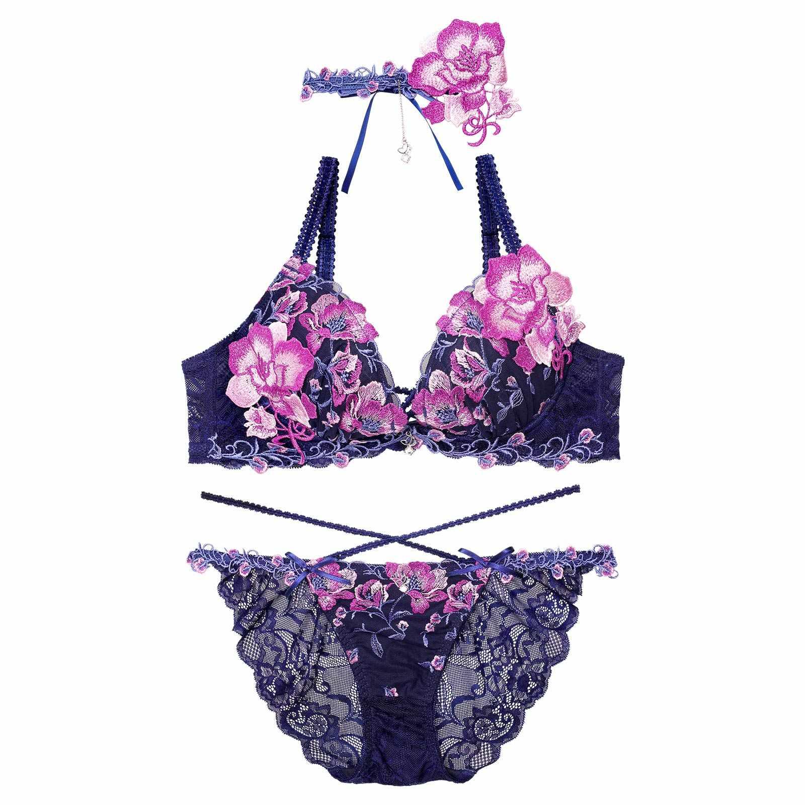 【明日花キララプロデュース/WhipBunny】Radiant Iris Bloom Bra&Shorts/ ラディアントアイリスブルームブラ&ショーツ - 【公式】247Lingerie
