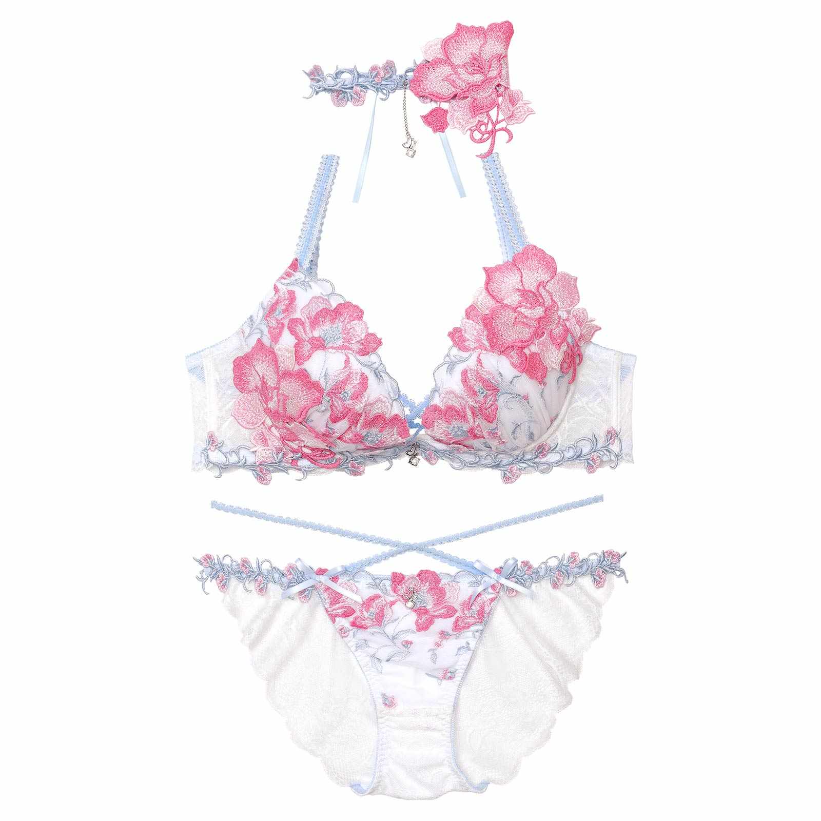 【明日花キララプロデュース/WhipBunny】Radiant Iris Bloom Bra&Shorts/ ラディアントアイリスブルームブラ&ショーツ