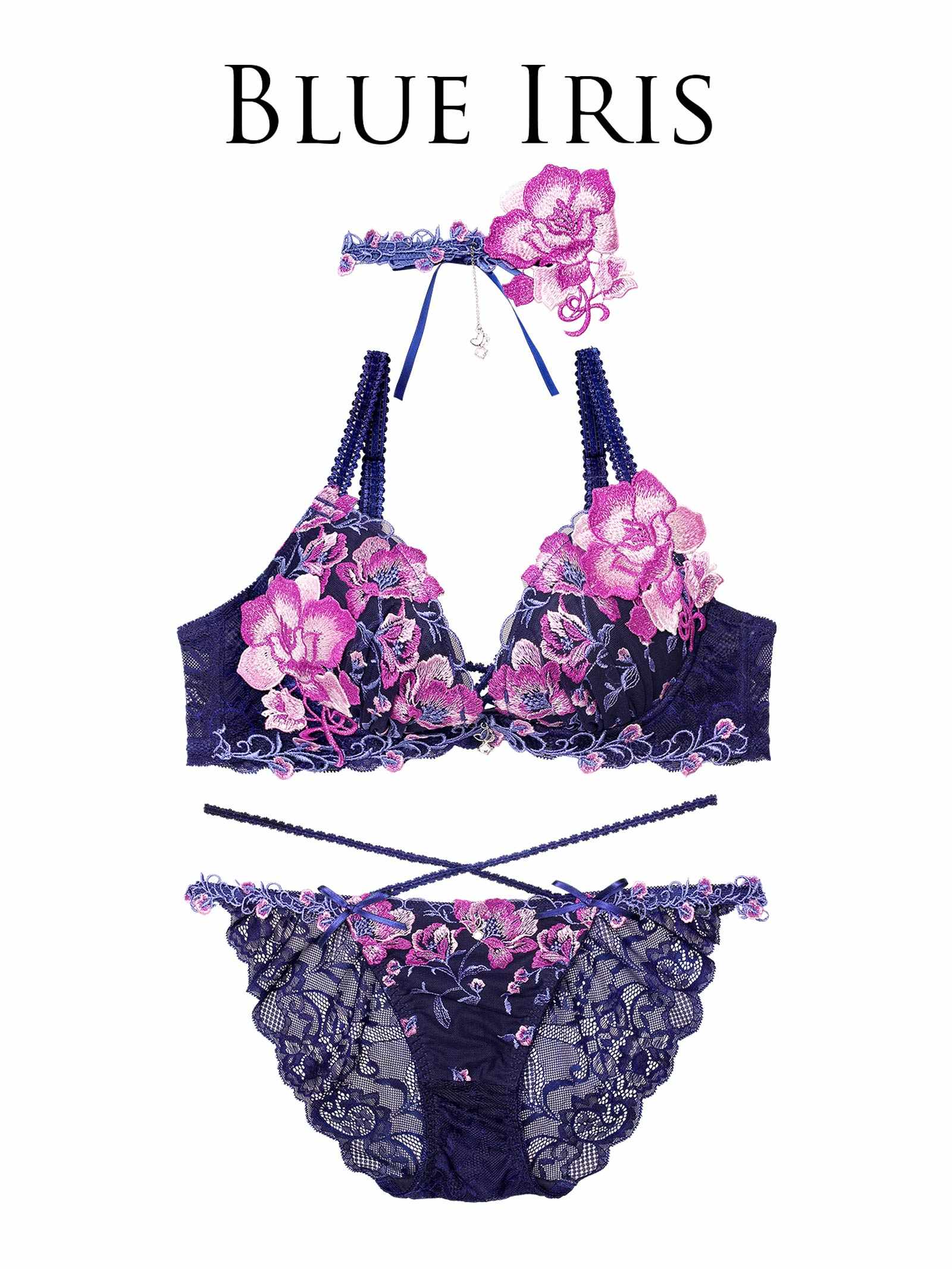 【明日花キララプロデュース/WhipBunny】Radiant Iris Bloom Bra&Shorts/ ラディアントアイリスブルームブラ&ショーツ