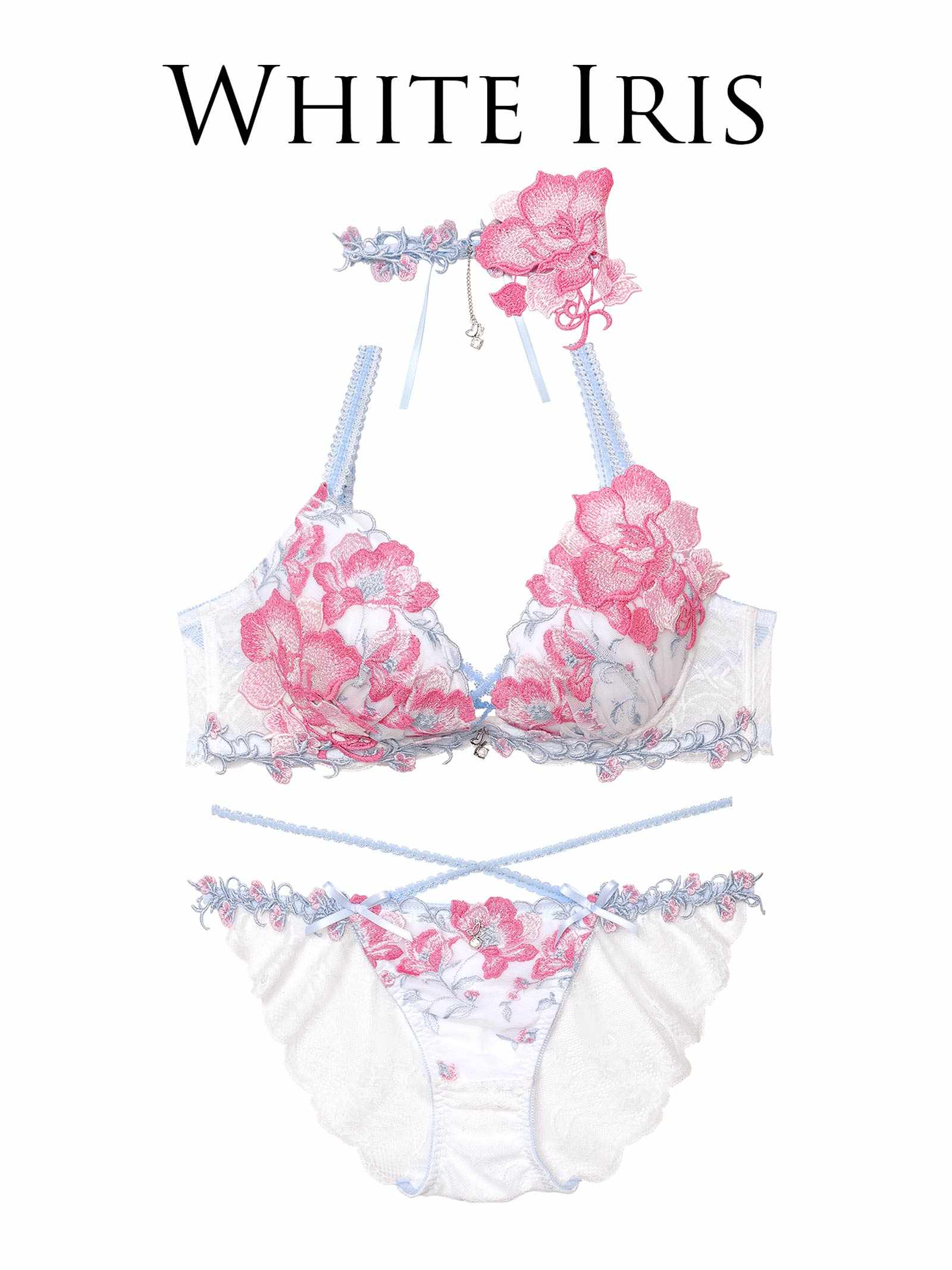 【明日花キララプロデュース/WhipBunny】Radiant Iris Bloom Bra&Shorts/ ラディアントアイリスブルームブラ&ショーツ