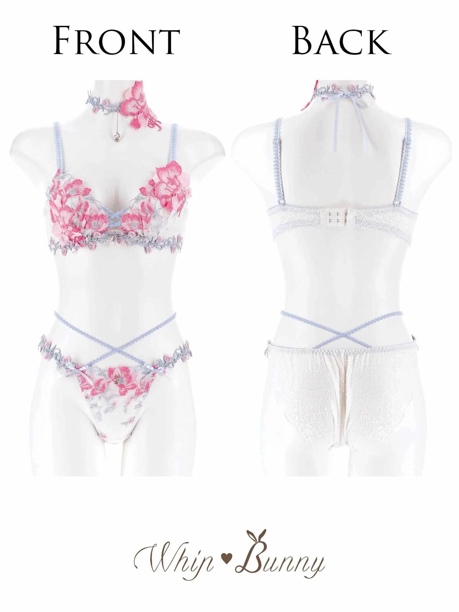 【明日花キララプロデュース/WhipBunny】Radiant Iris Bloom Bra&Shorts/ ラディアントアイリスブルームブラ&ショーツ - 【公式】247Lingerie