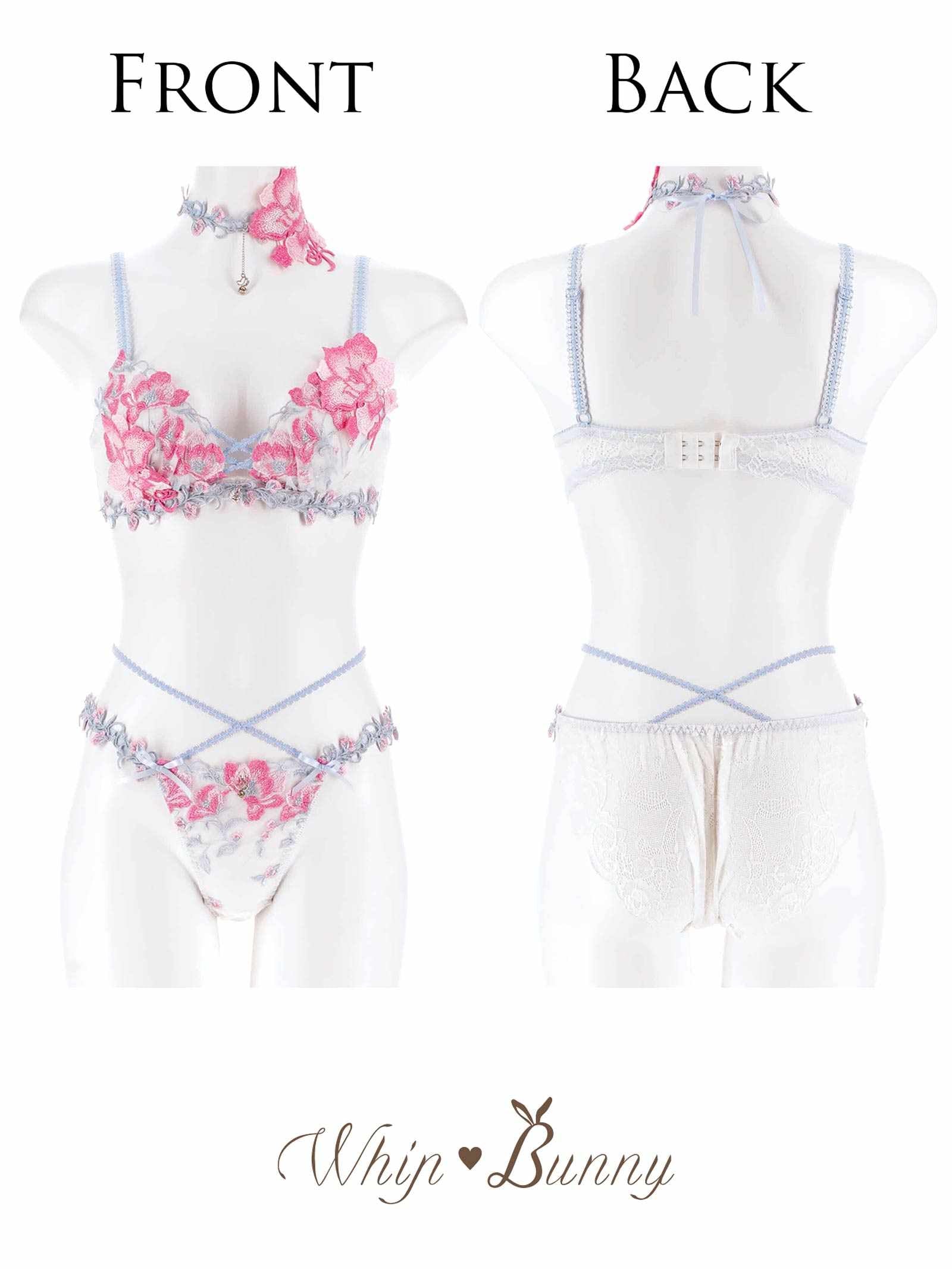 【明日花キララプロデュース/WhipBunny】Radiant Iris Bloom Bra&Shorts/ ラディアントアイリスブルームブラ&ショーツ