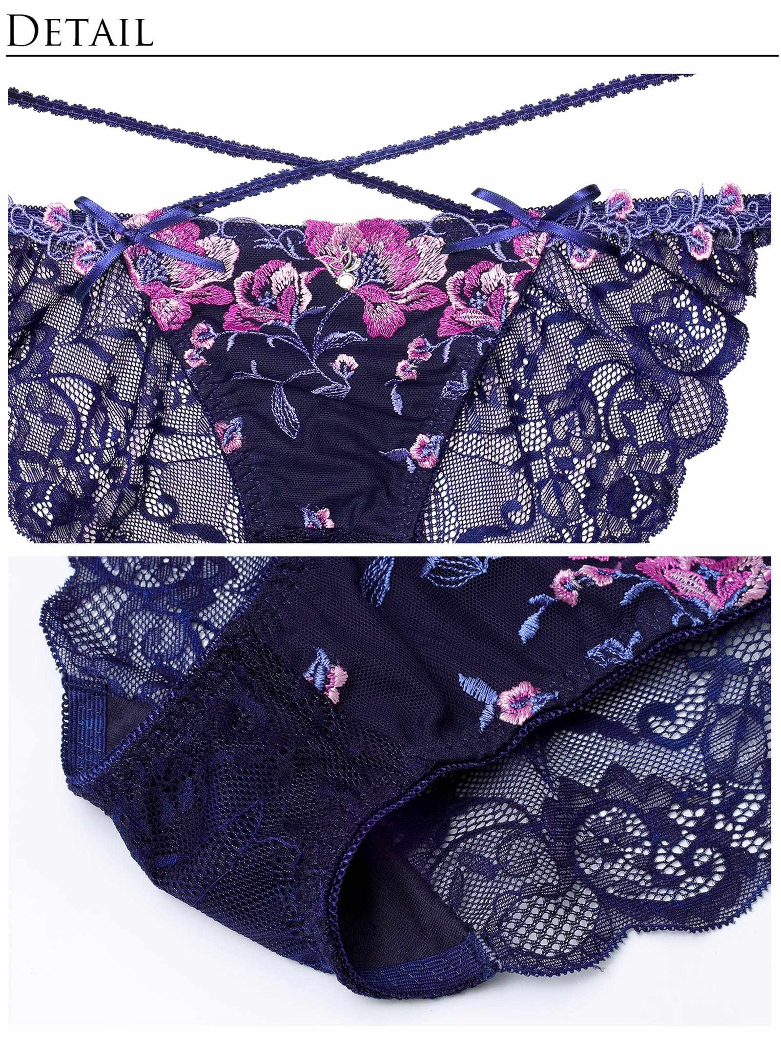 【明日花キララプロデュース/WhipBunny】Radiant Iris Bloom Bra&Shorts/ ラディアントアイリスブルームブラ&ショーツ