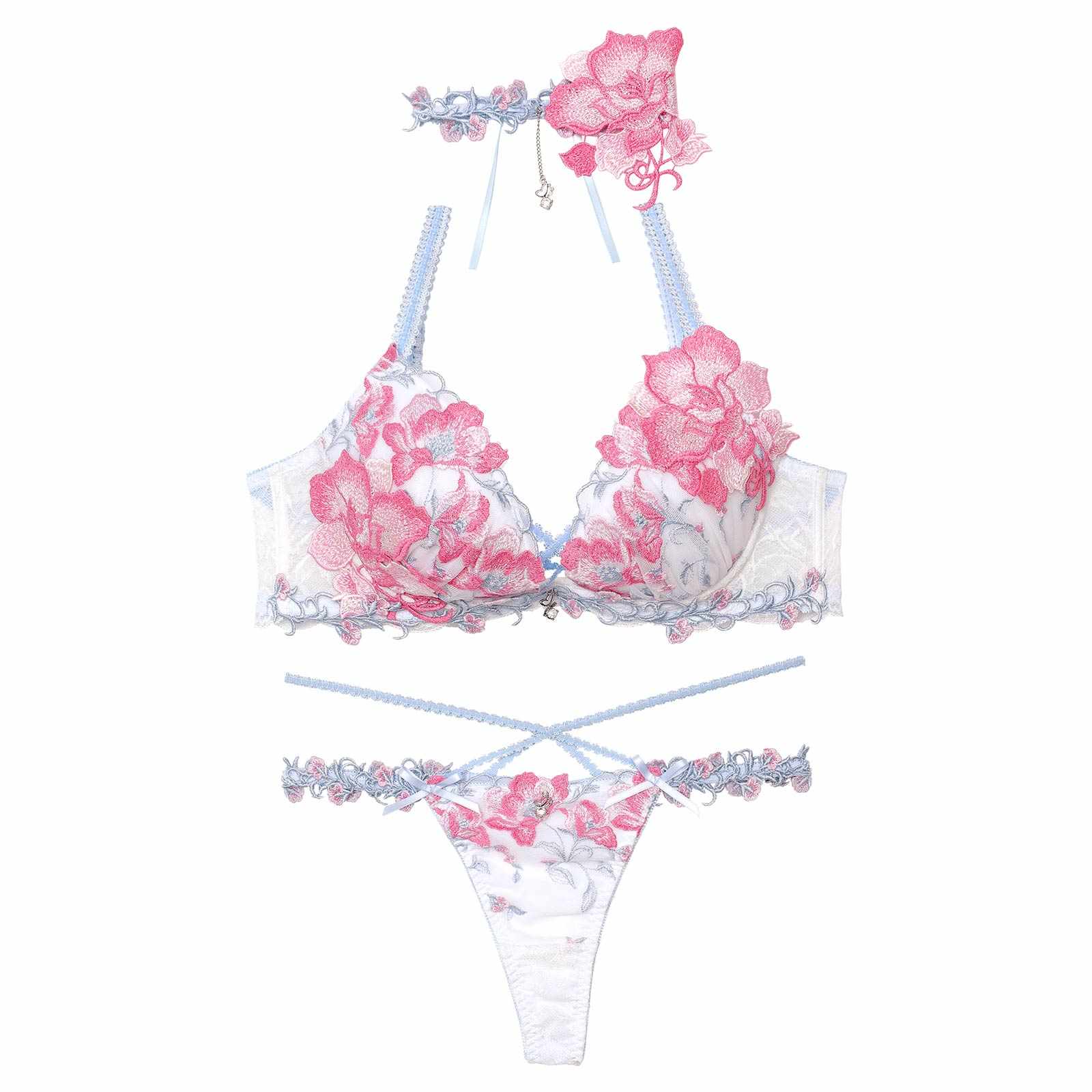 【明日花キララプロデュース/WhipBunny】Radiant Iris Bloom Bra&T-back/ ラディアントアイリスブルームブラ&Tバック